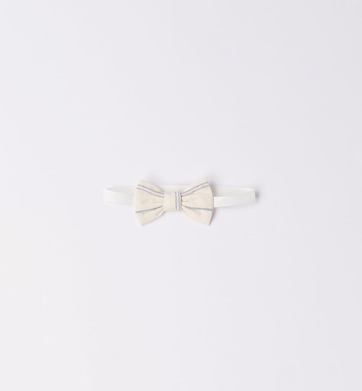 Elegante papillon righe neonato PANNA Minibanda