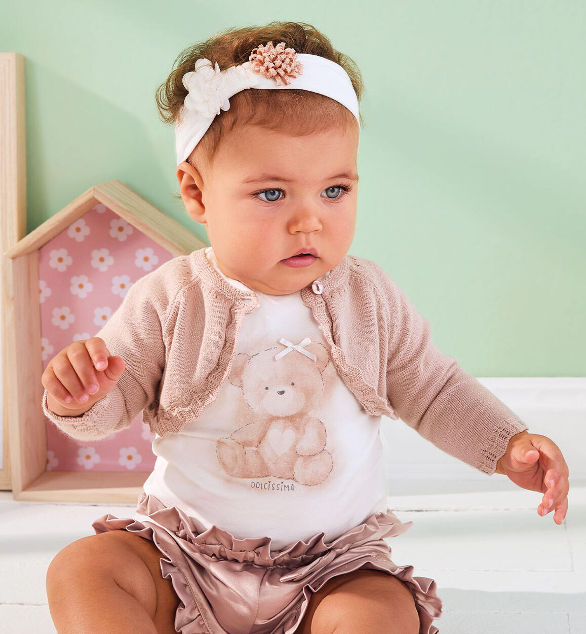 Fascia per capelli neonata PANNA iDO