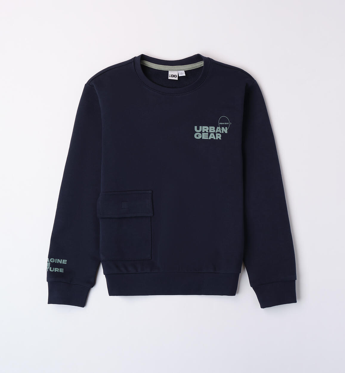 Felpa 100% cotone da ragazzo BLU iDO