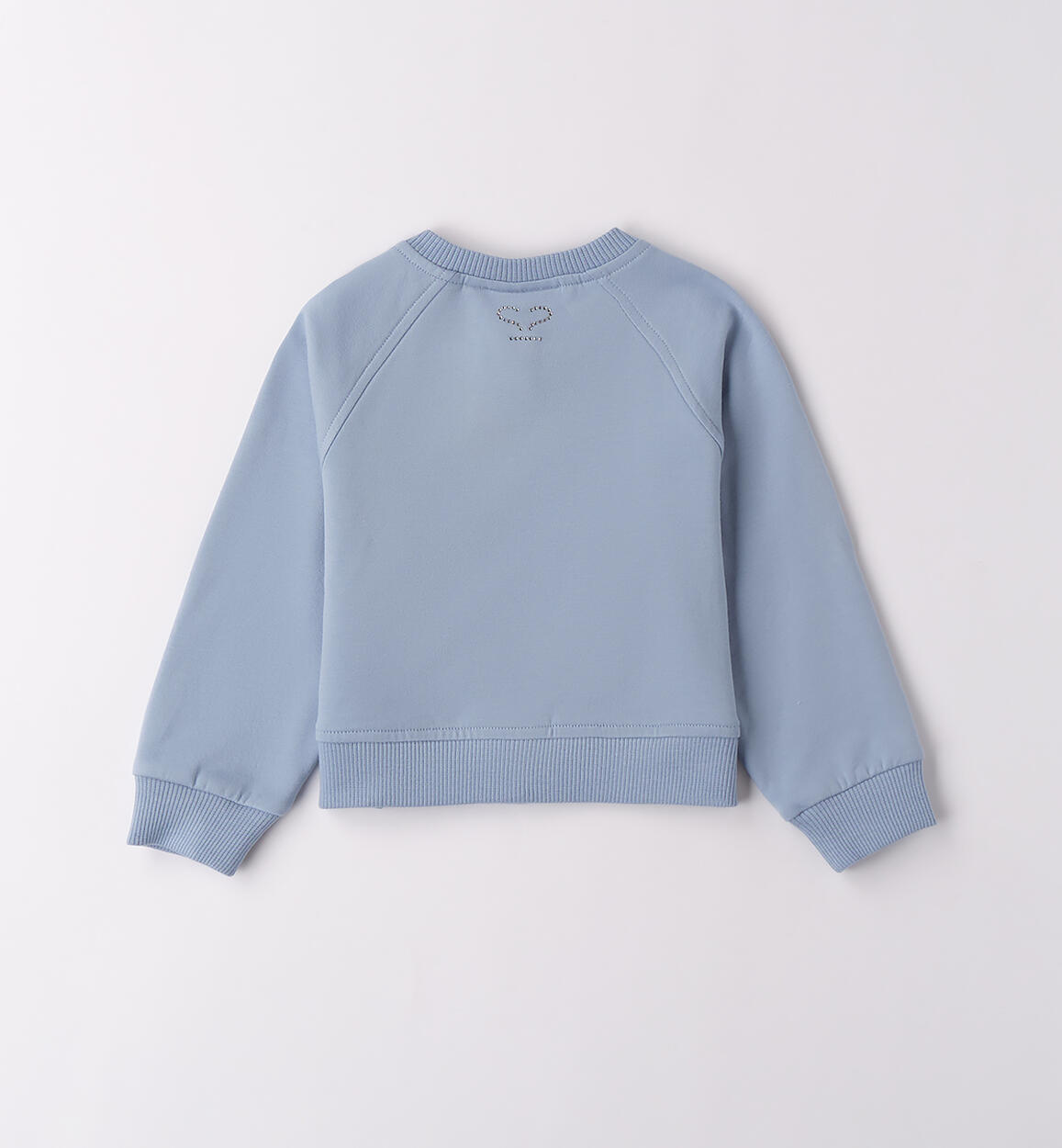 Felpa bambina cuori AZZURRO-3814 - 1480F22600
