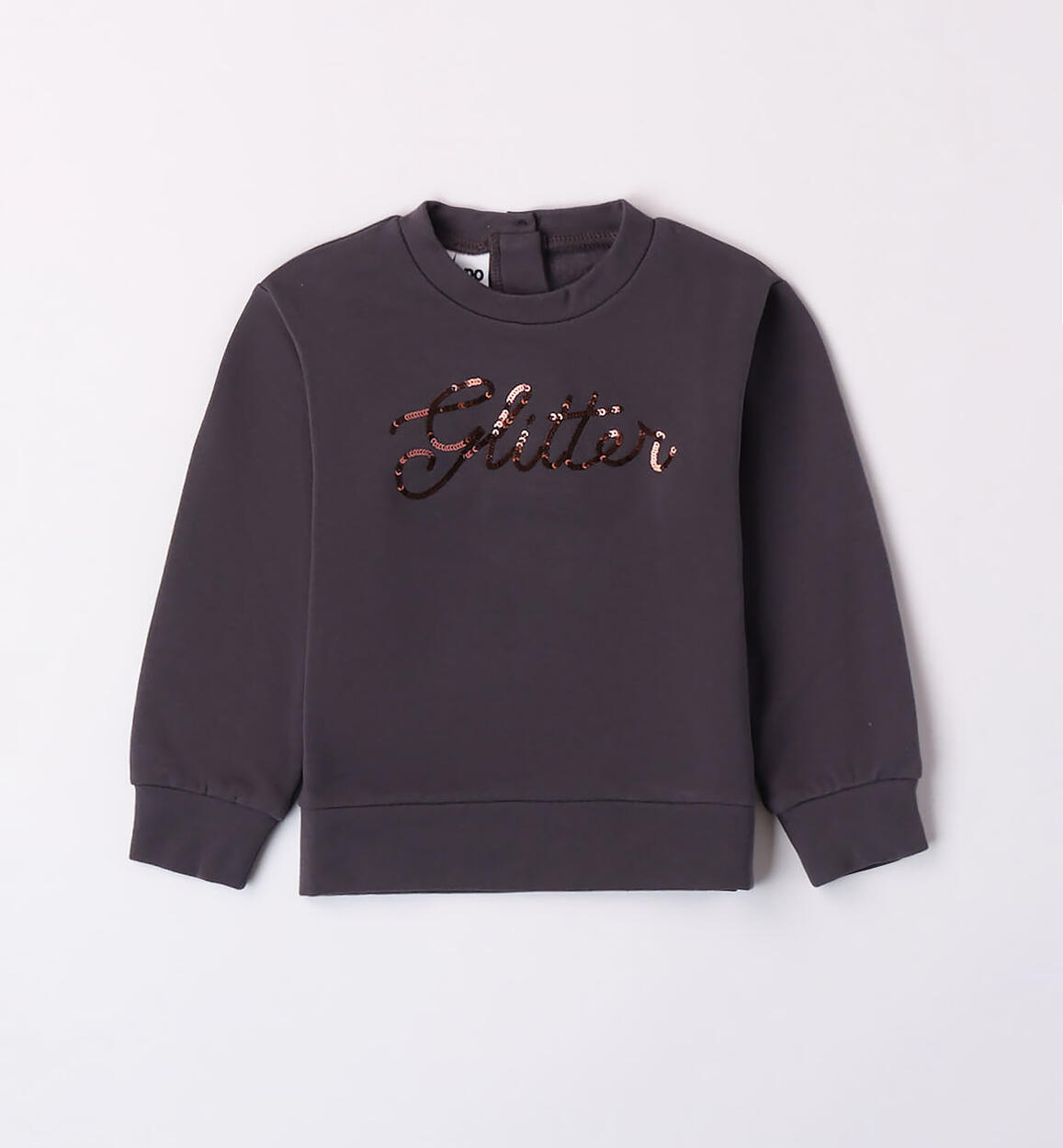 iDO glitter sweatshirt for girls from 12 months to 8 years GREY iDO