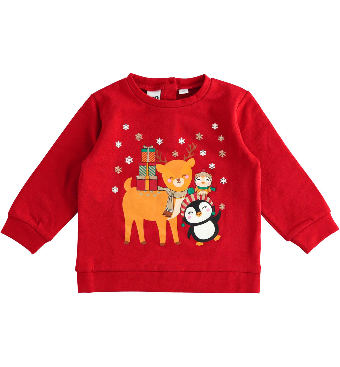 Girl¿s christmas sweatshirt for girls from 9 months to 8 years iDO RED iDO