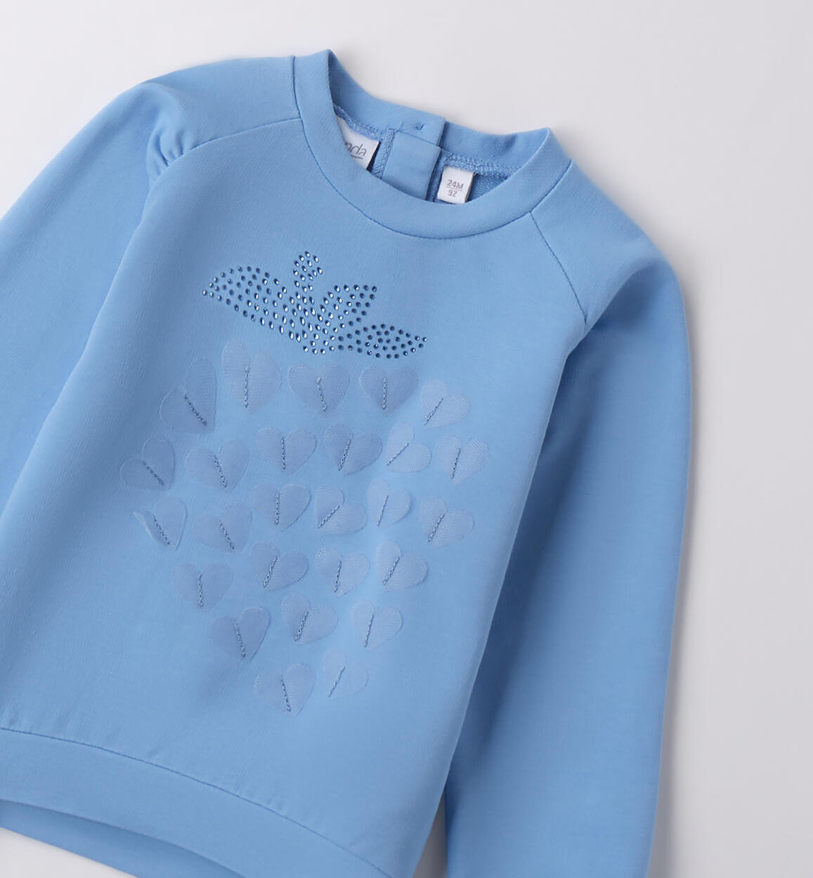 Felpa bambina Sarabanda AZZURRO-3635 - 1480B30100