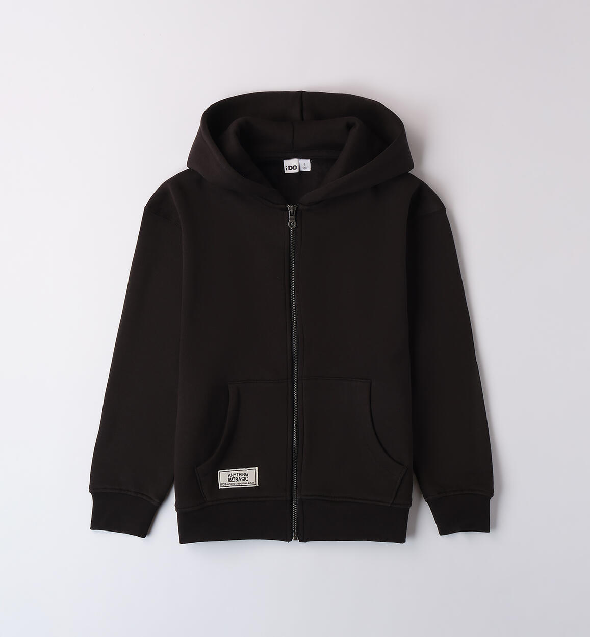 Felpa bambini modello unisex NERO iDO