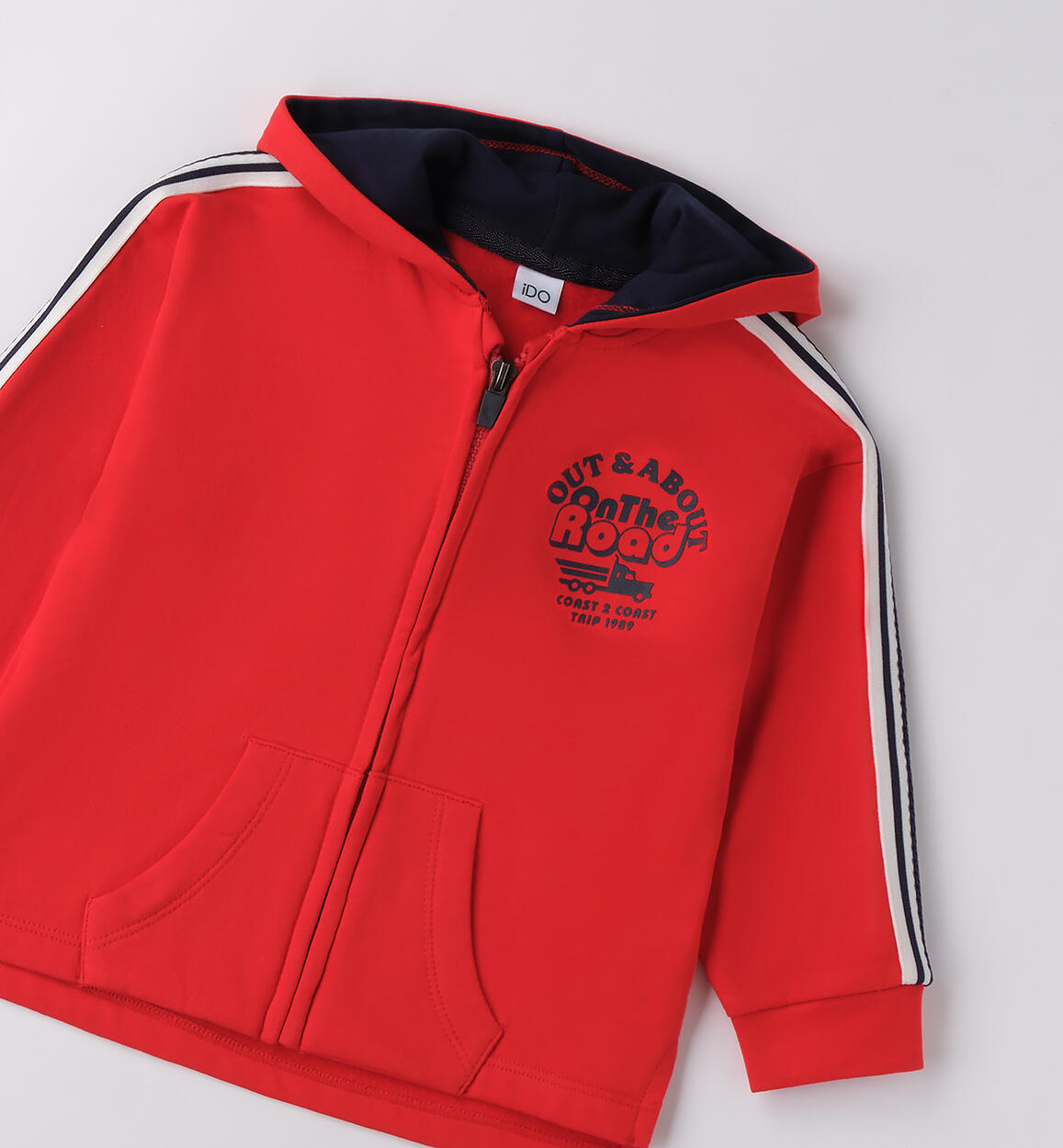 Felpa bambino 100% cotone ROSSO-2236 - 1204F25000