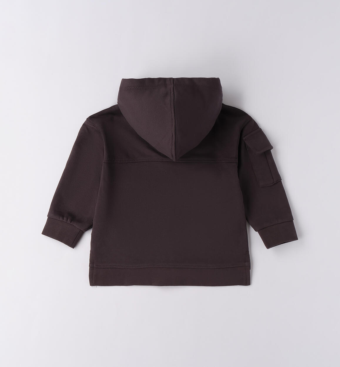 Felpa bambino con zip  GRIGIO SCURO-0566 - 1204F24200
