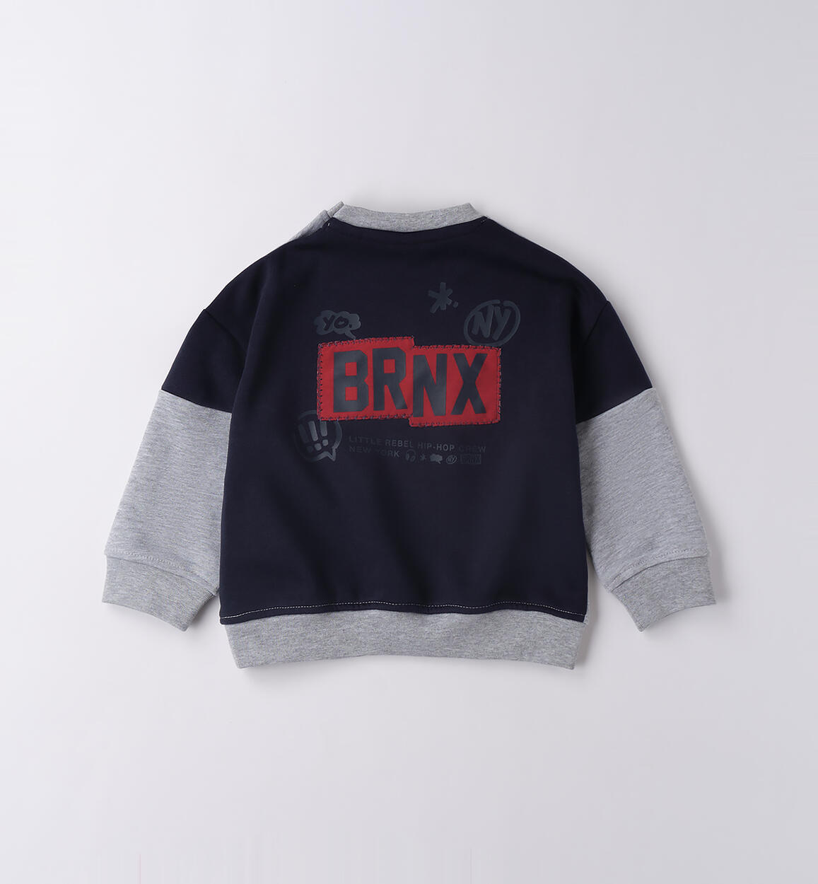 Felpa bambino girocollo  GRIGIO MELANGE-8992 - 1204F23300