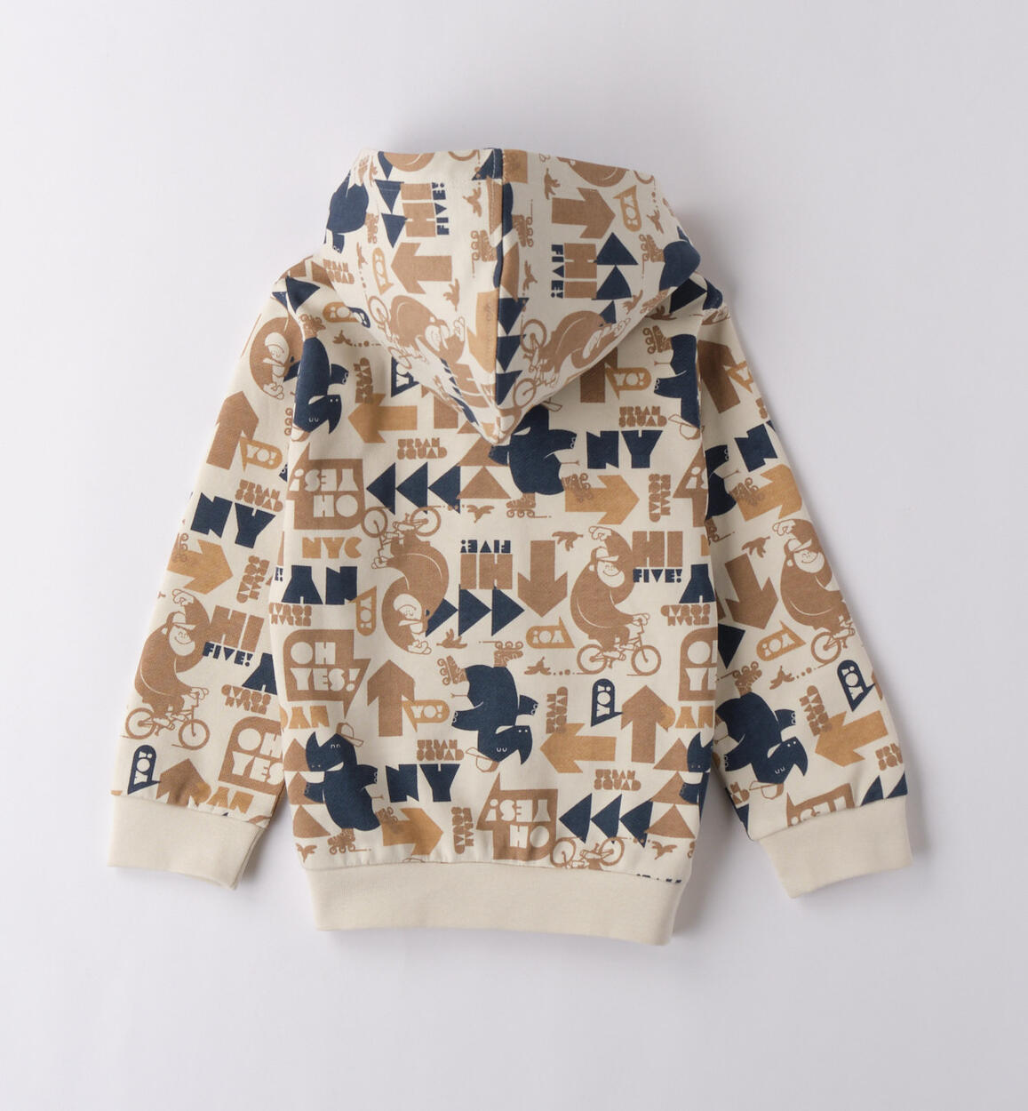 Felpa bambino iDO ECRU'-NAVY-6BHE - 1204B25400