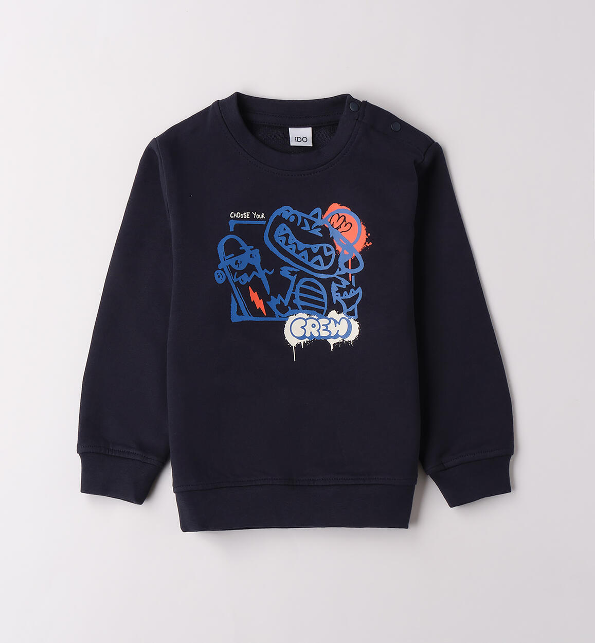 Felpa bambino in cotone BLU iDO