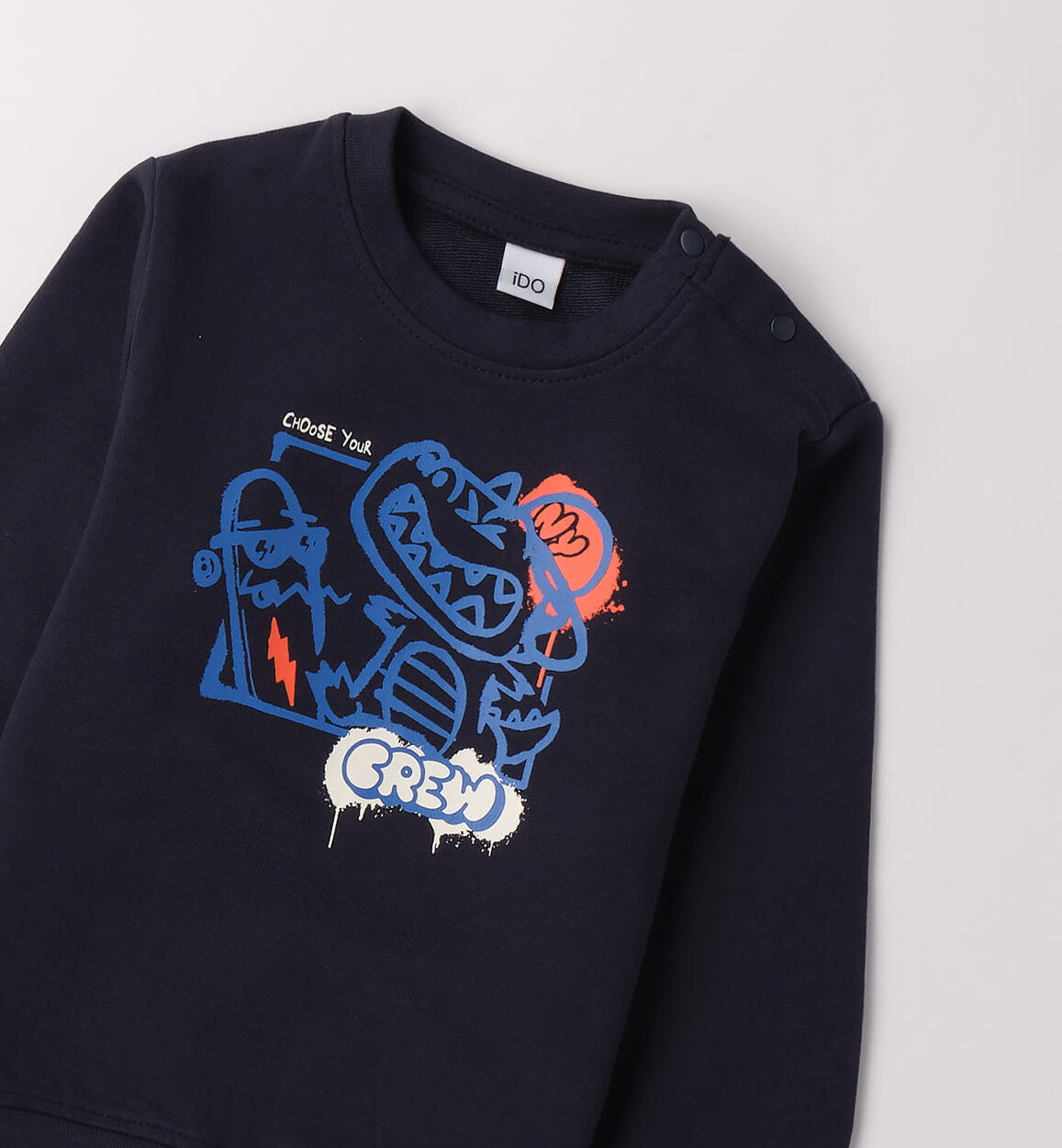 Felpa bambino in cotone NAVY-3885 - 1204F83100