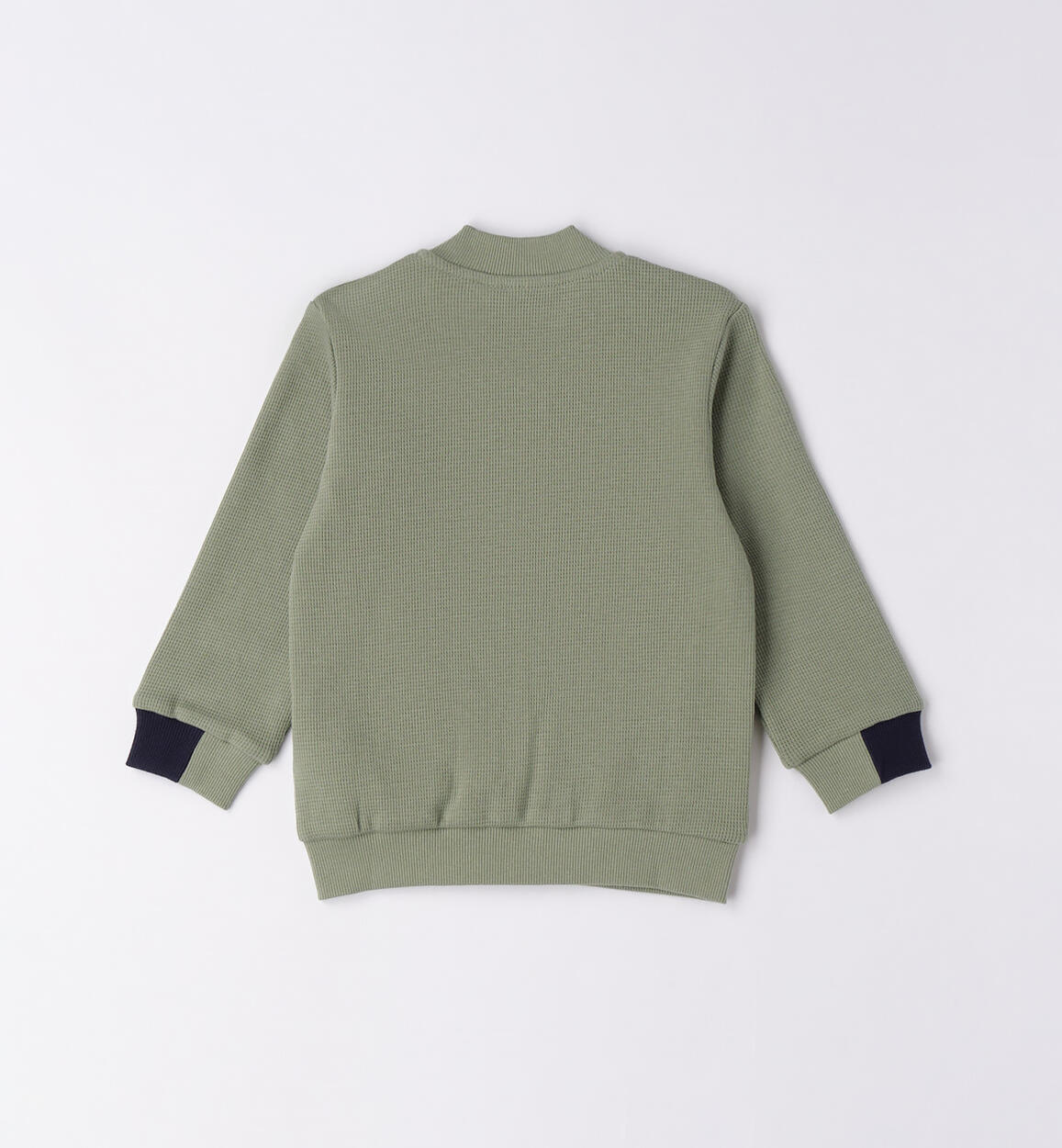 Felpa bambino waffle VERDE SALVIA-4715 - 1204625500