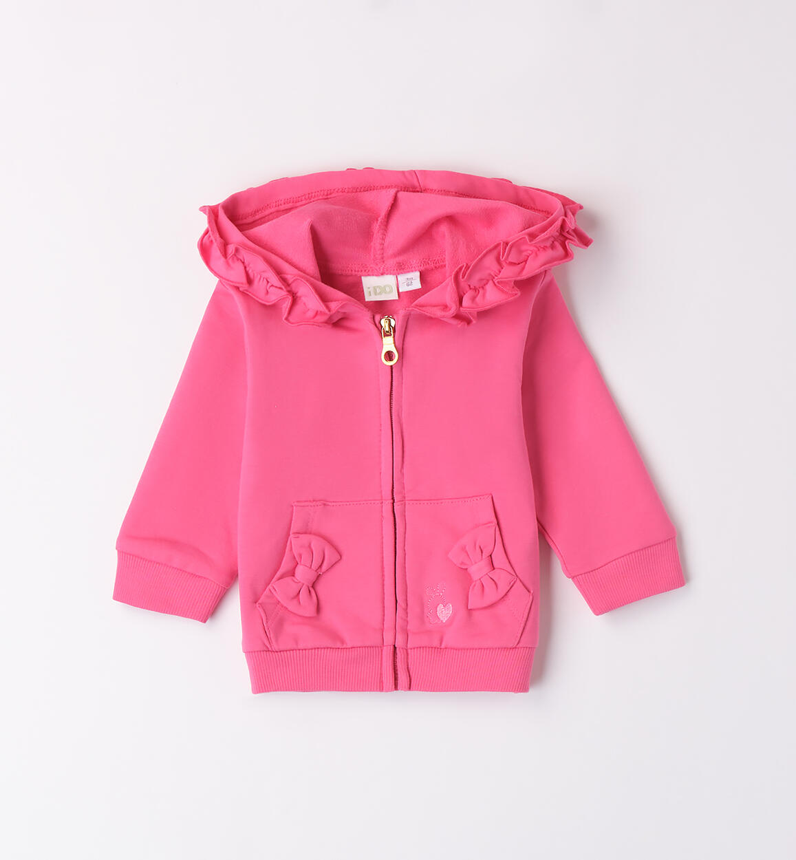 Felpa bimba neonata FUCSIA iDO