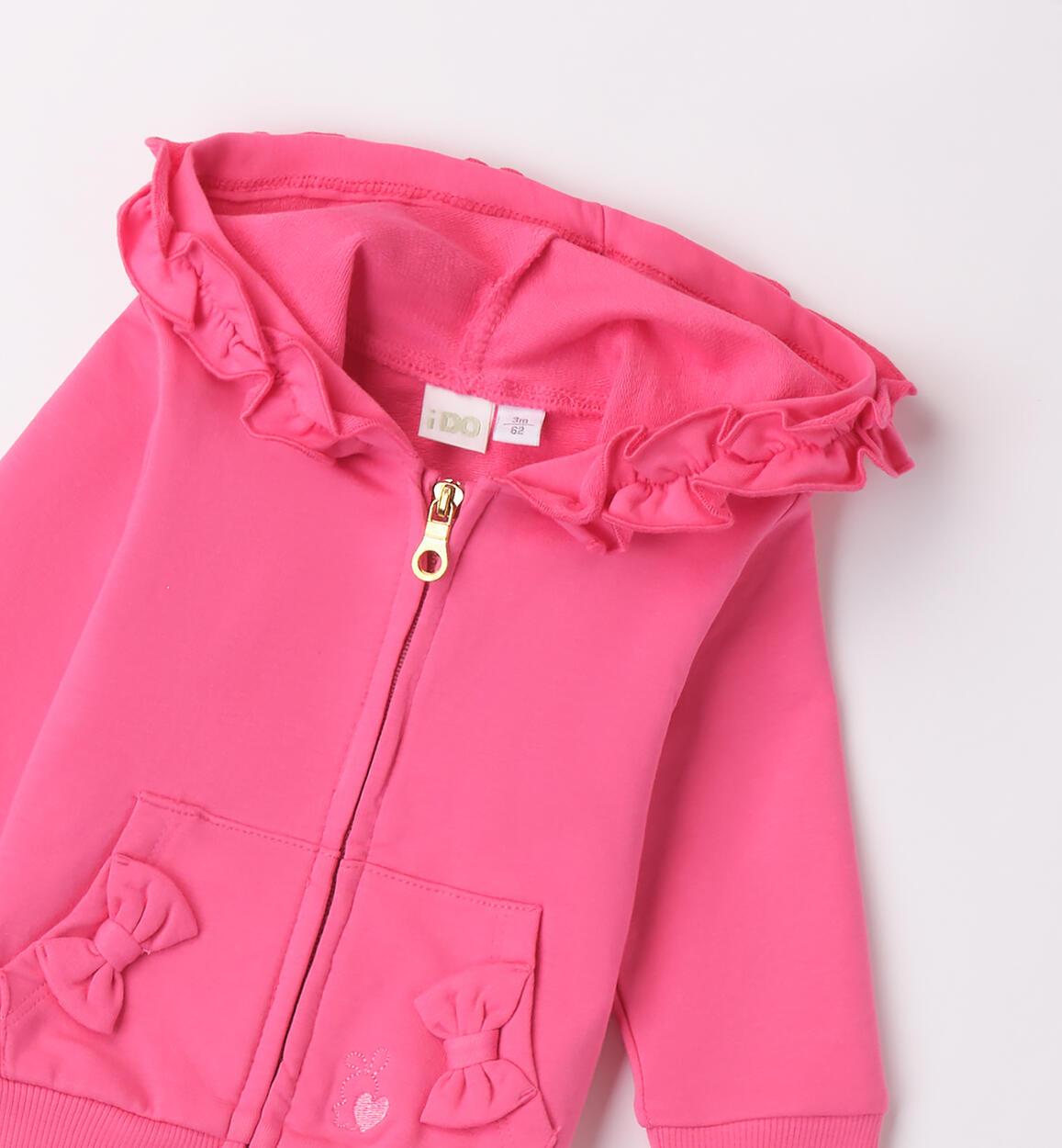 Felpa bimba neonata FUXIA-2432 - 0484B10800