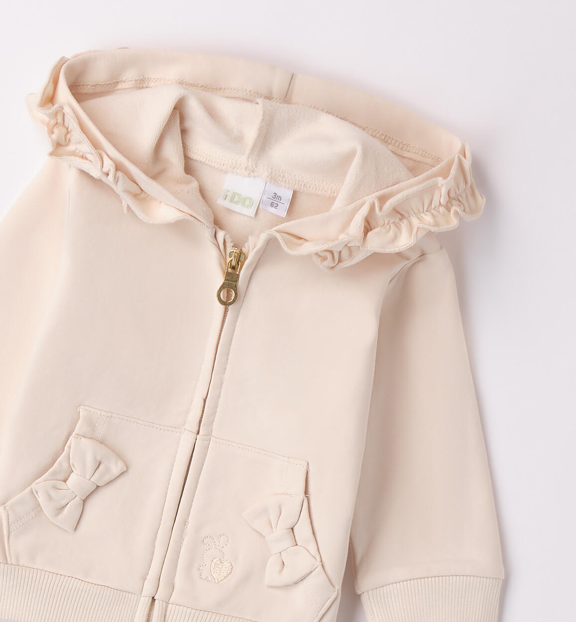 Felpa bimba neonata LIGHT BEIGE-0227 - 0484B10800