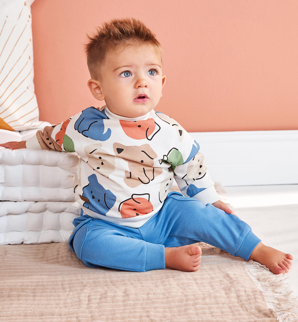 Felpa bimbo Minibanda BEIGE Minibanda