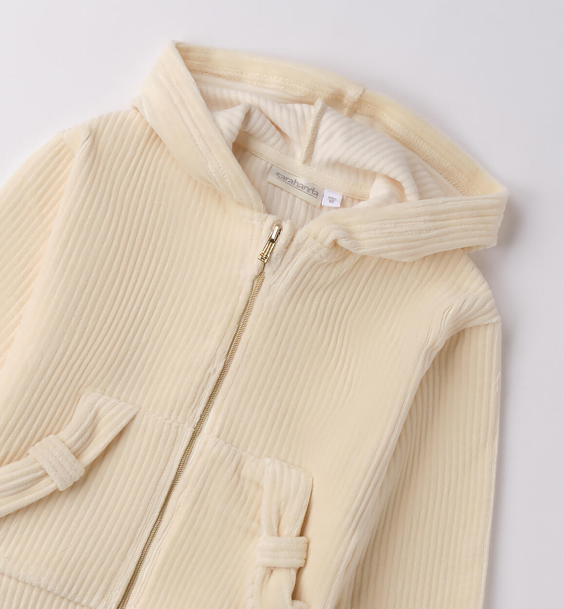 Felpa con cappuccio bambina BEIGE-0151 - 1480F30400