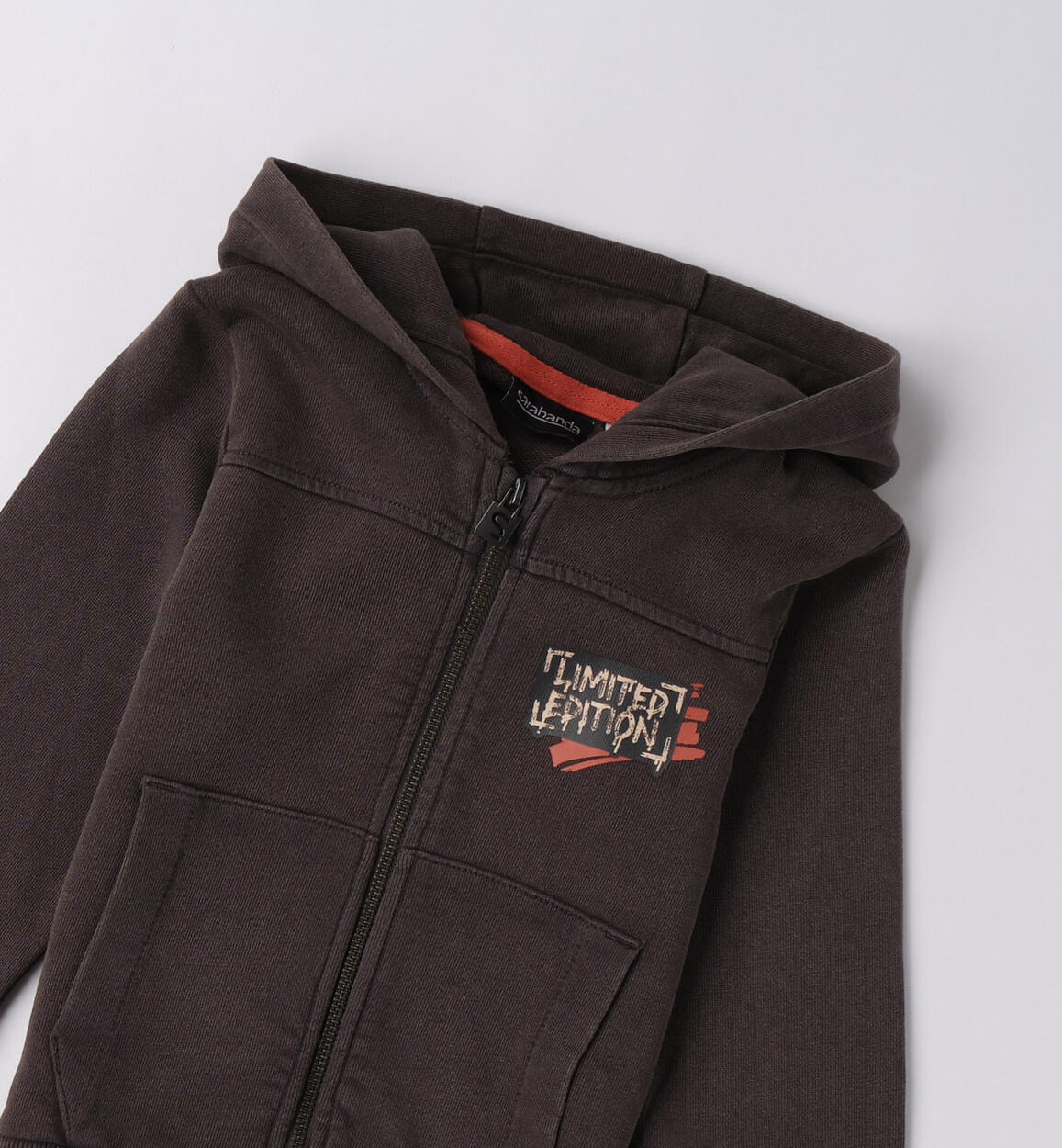 Felpa con cappuccio bambino GRIGIO SCURO-0566 - 1200F03200