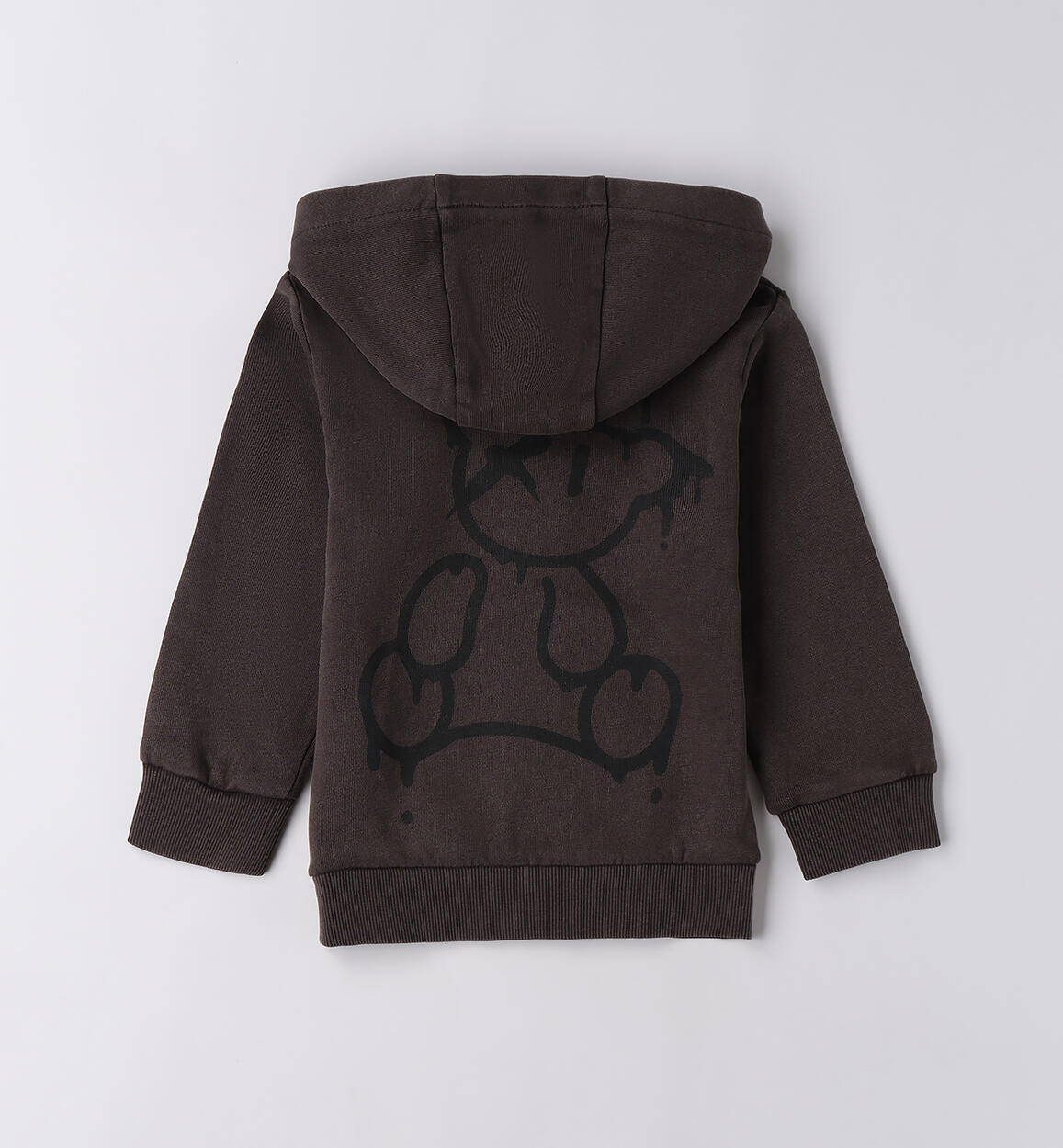 Felpa con cappuccio bambino GRIGIO SCURO-0566 - 1200F03200