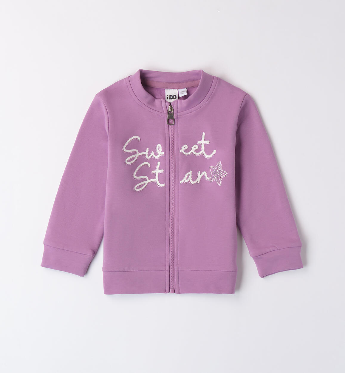 Felpa con zip bambina VIOLA iDO
