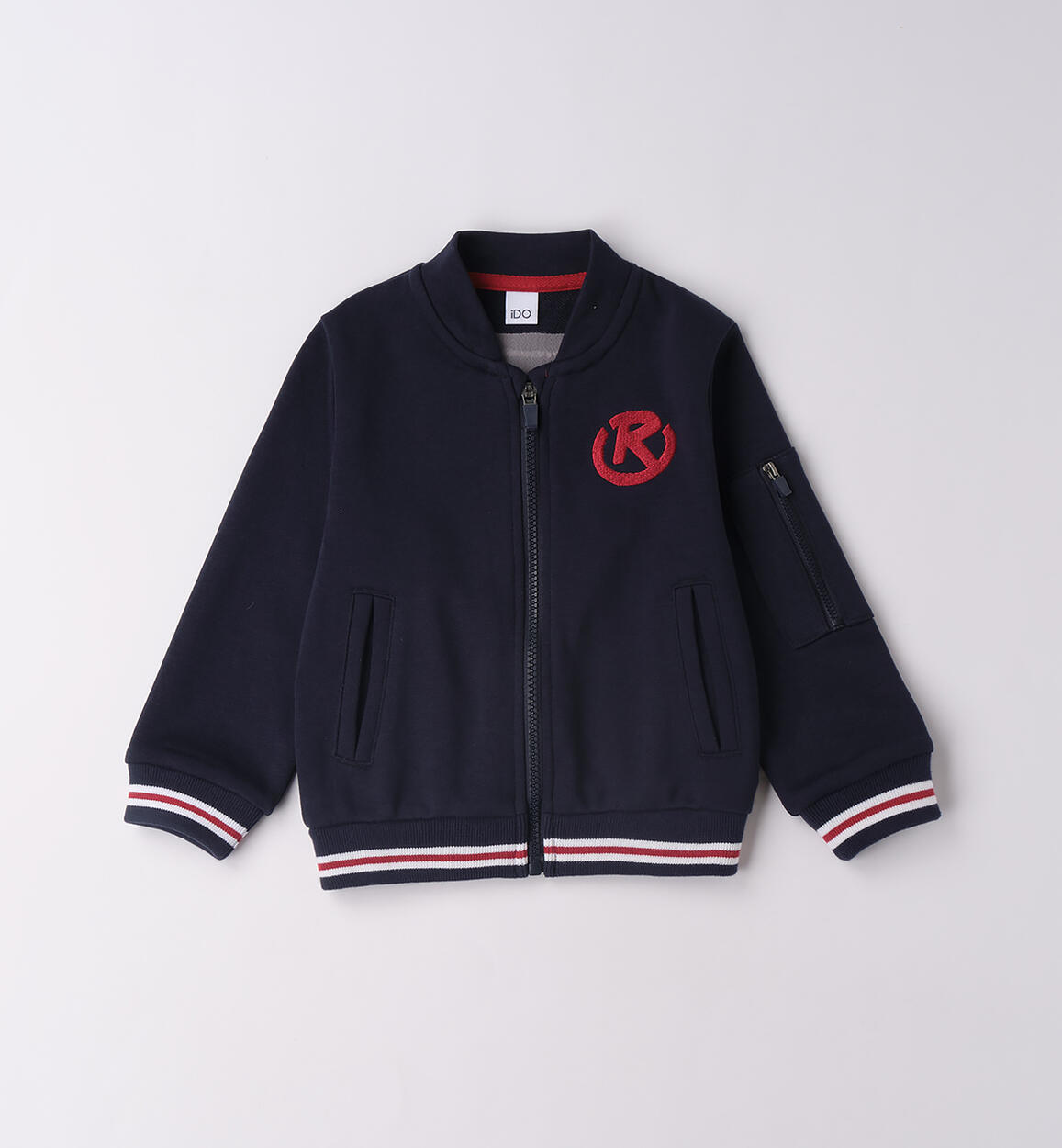 Felpa con zip bambino BLU iDO
