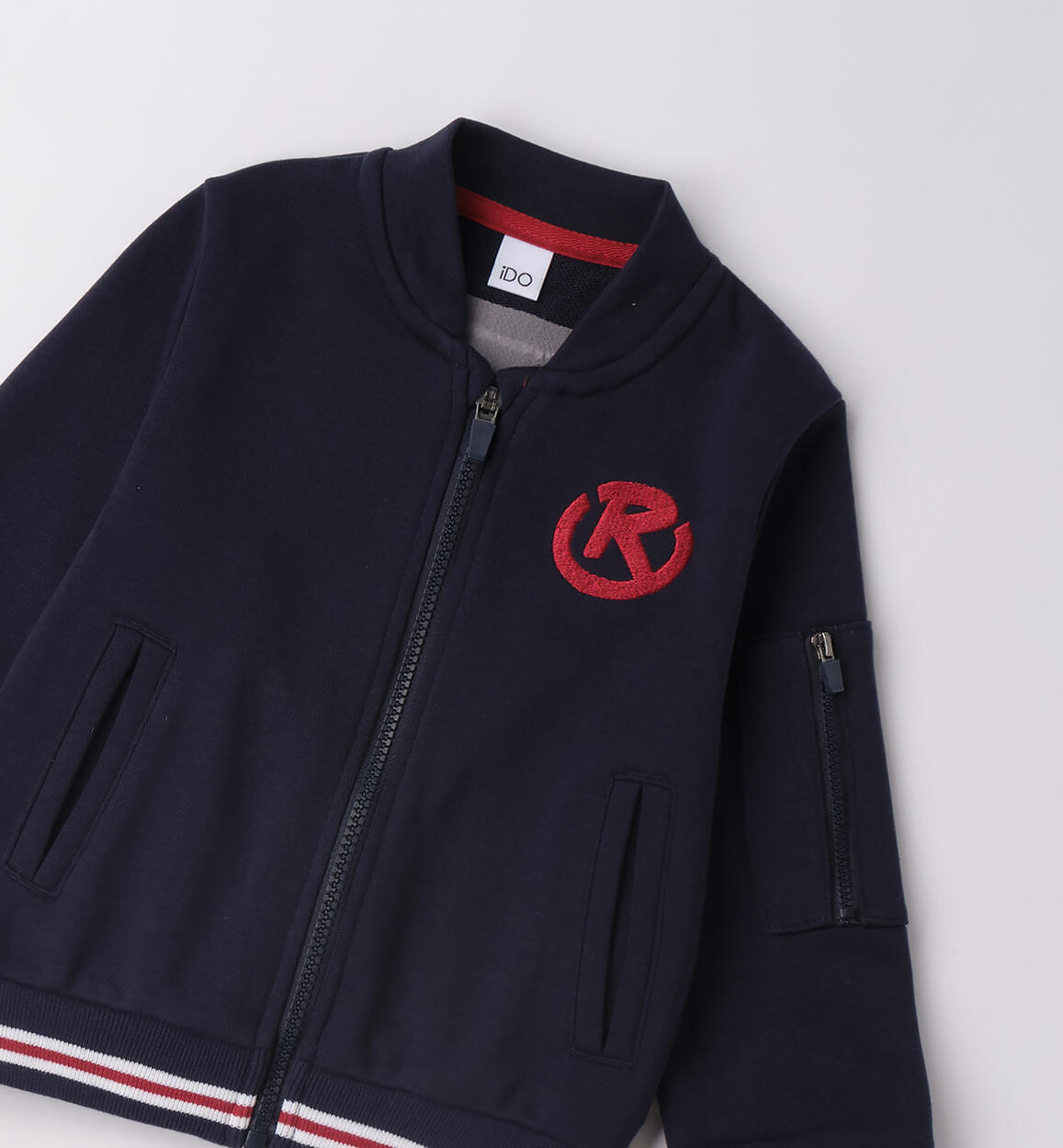 Felpa con zip bambino NAVY-3885 - 1204F23200