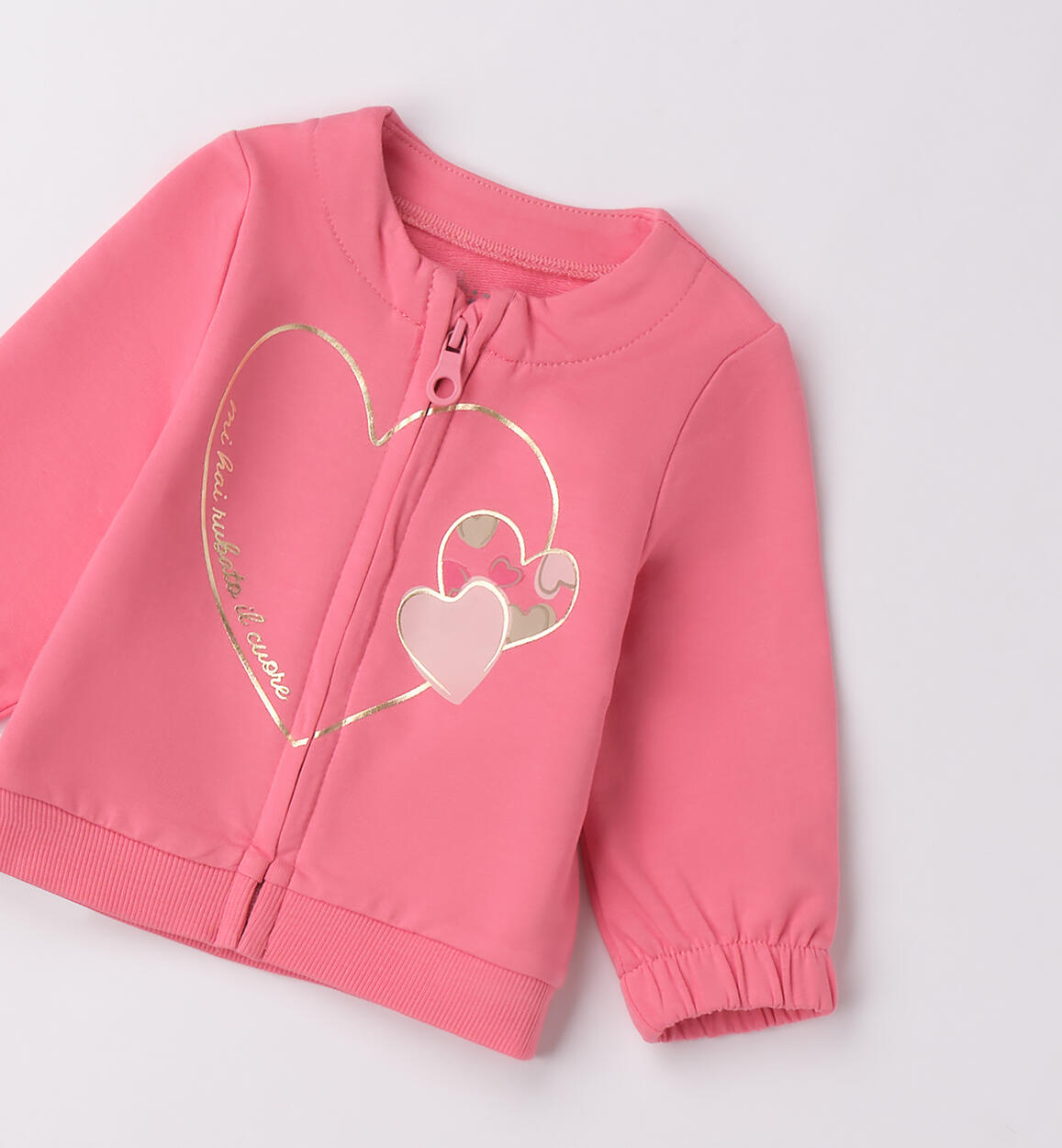 Felpa con zip neonata CORALLO-2322 - 0484F07500