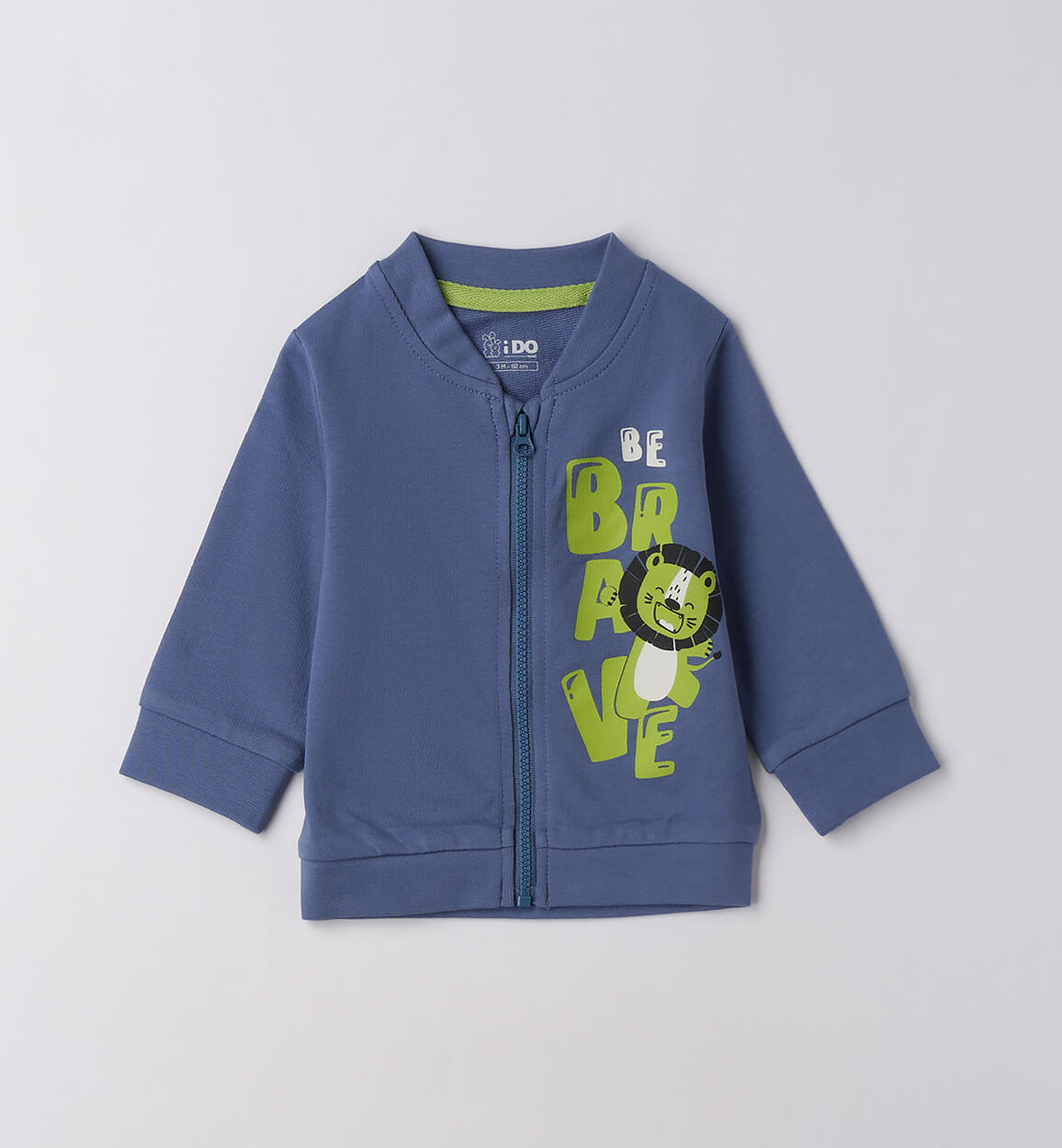 Felpa con zip neonato BLU iDO