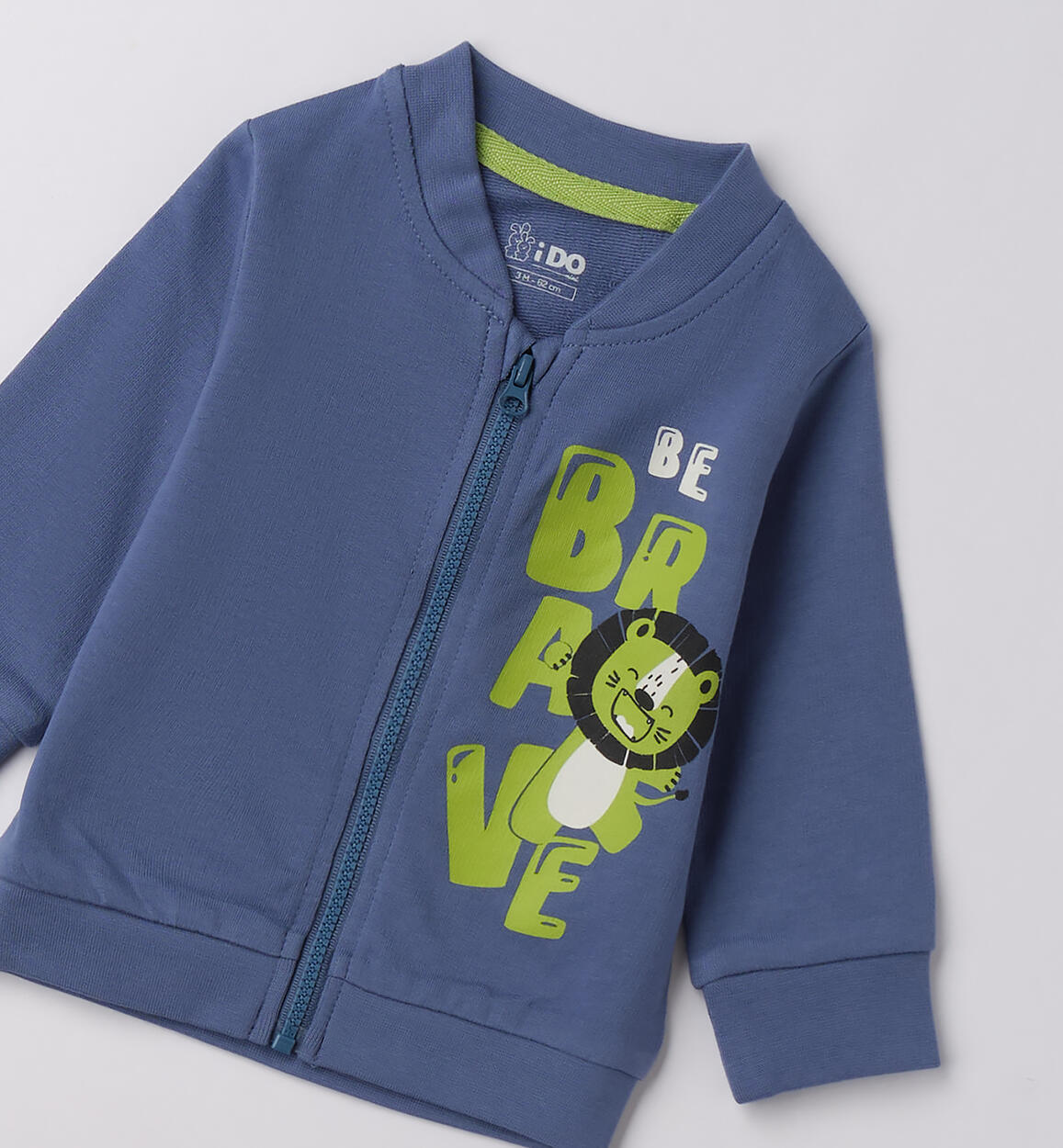 Felpa con zip neonato AVION-3643 - 0204F04000