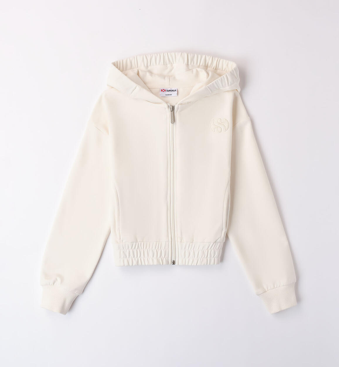Felpa crop per ragazza PANNA SUPERGA