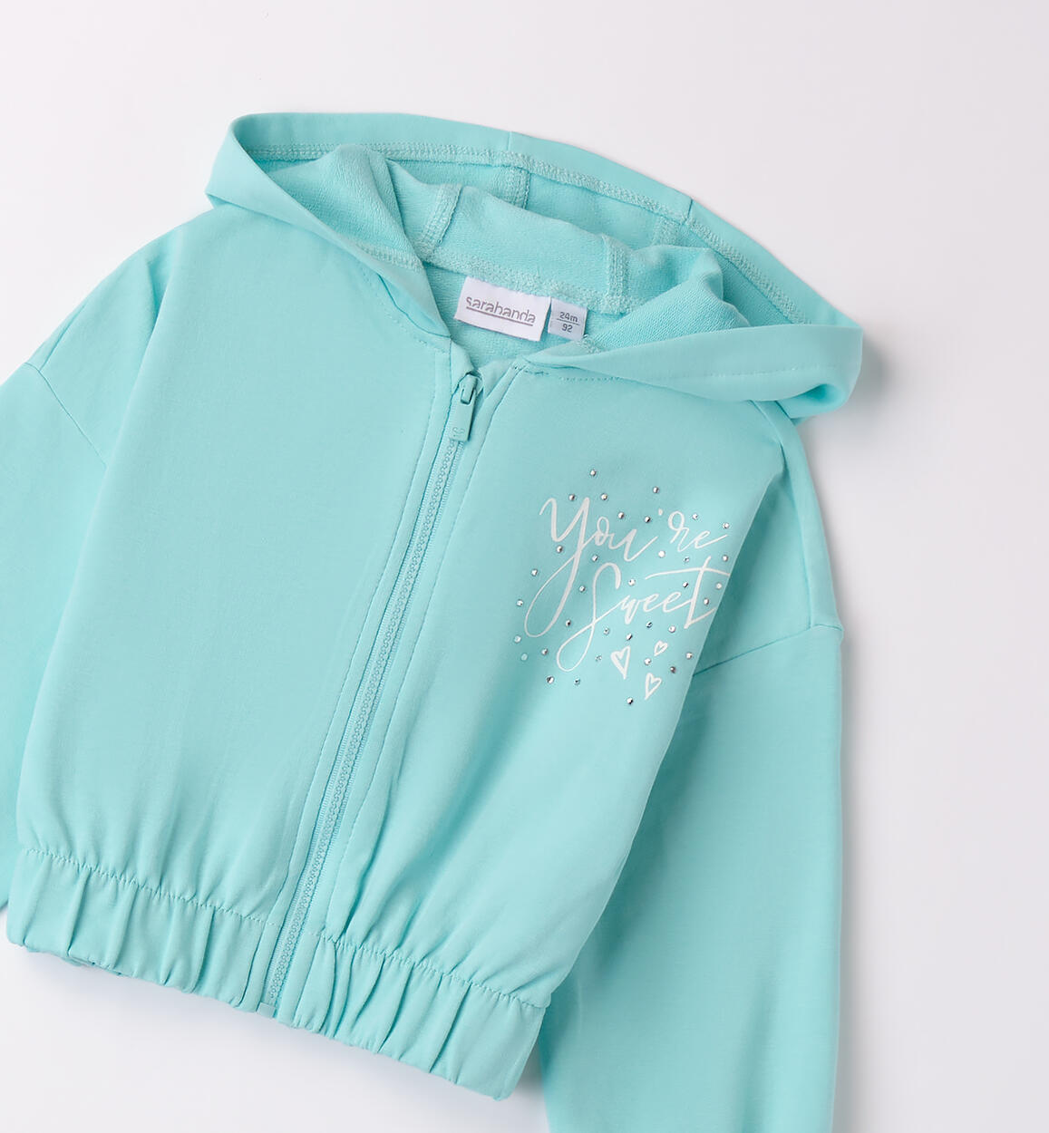 Felpa da bambina VERDE MENTA-4431 - 1480B20300