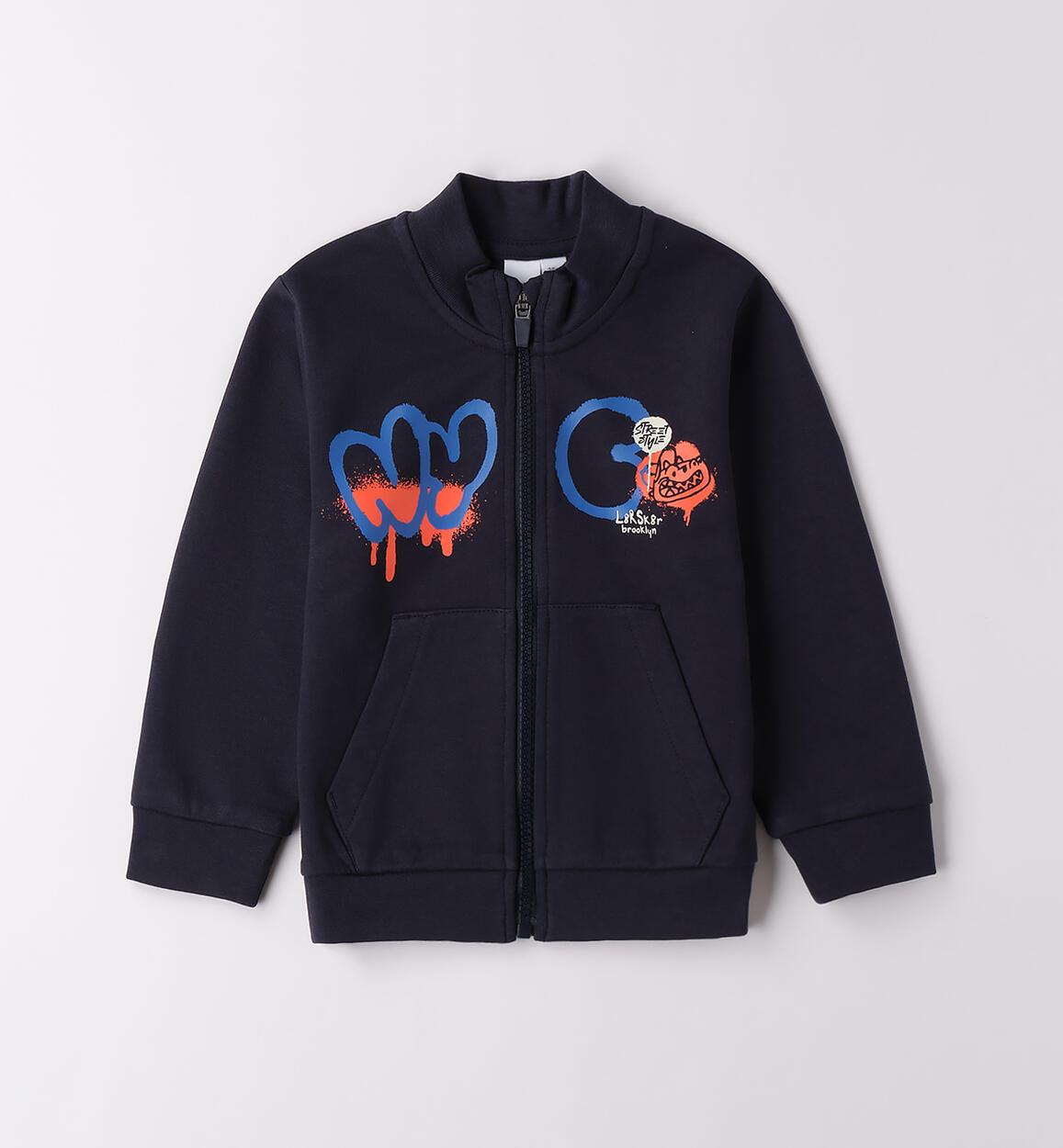 Felpa da bambino 100% cotone  BLU iDO