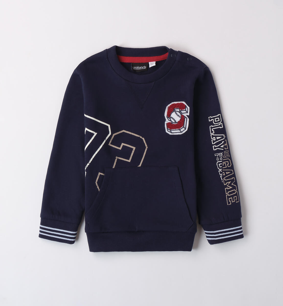 Felpa da bambino 100% cotone BLU Sarabanda