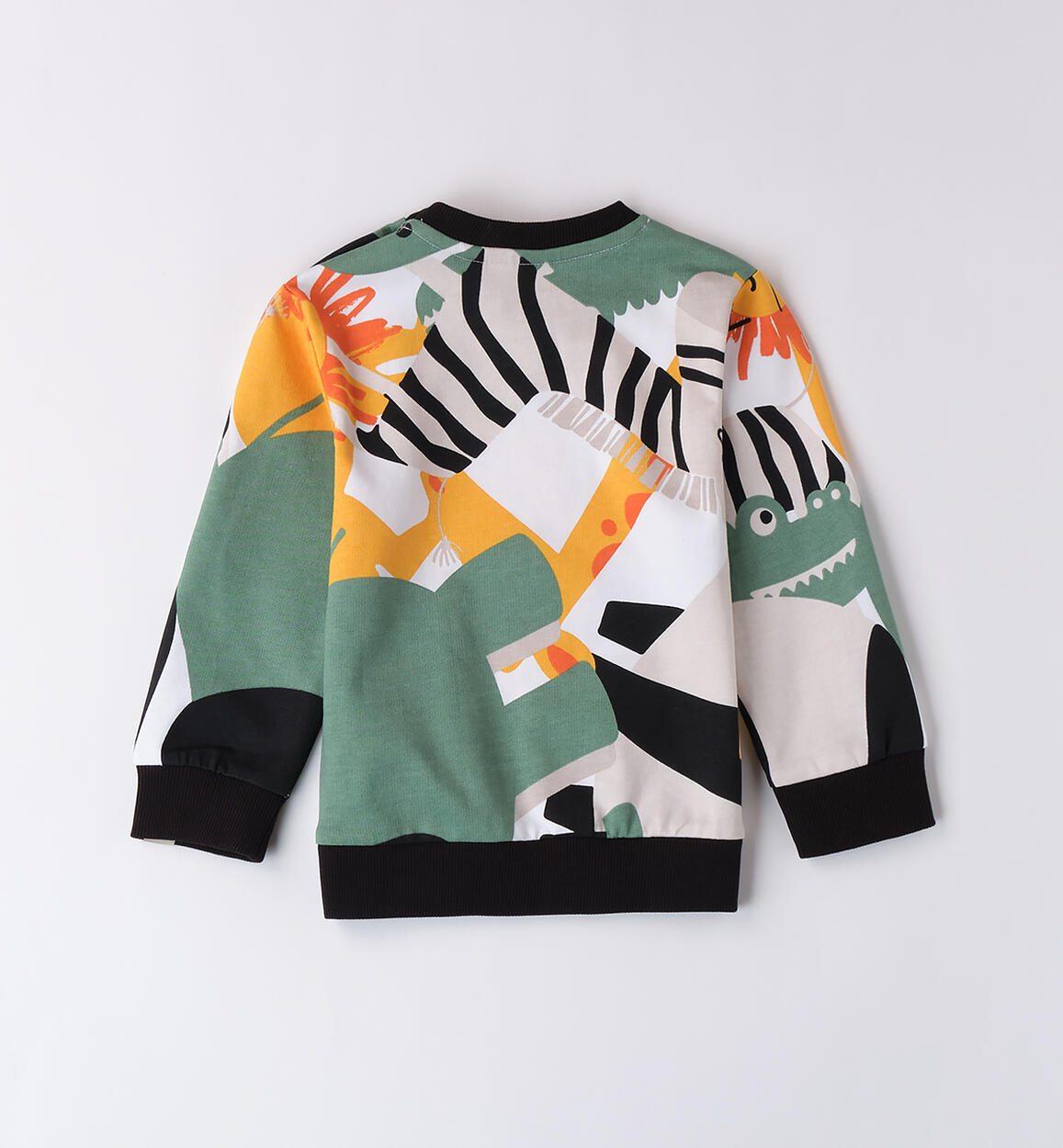Felpa da bambino Sarabanda BIANCO-VERDE-6BDV - 1200B01200