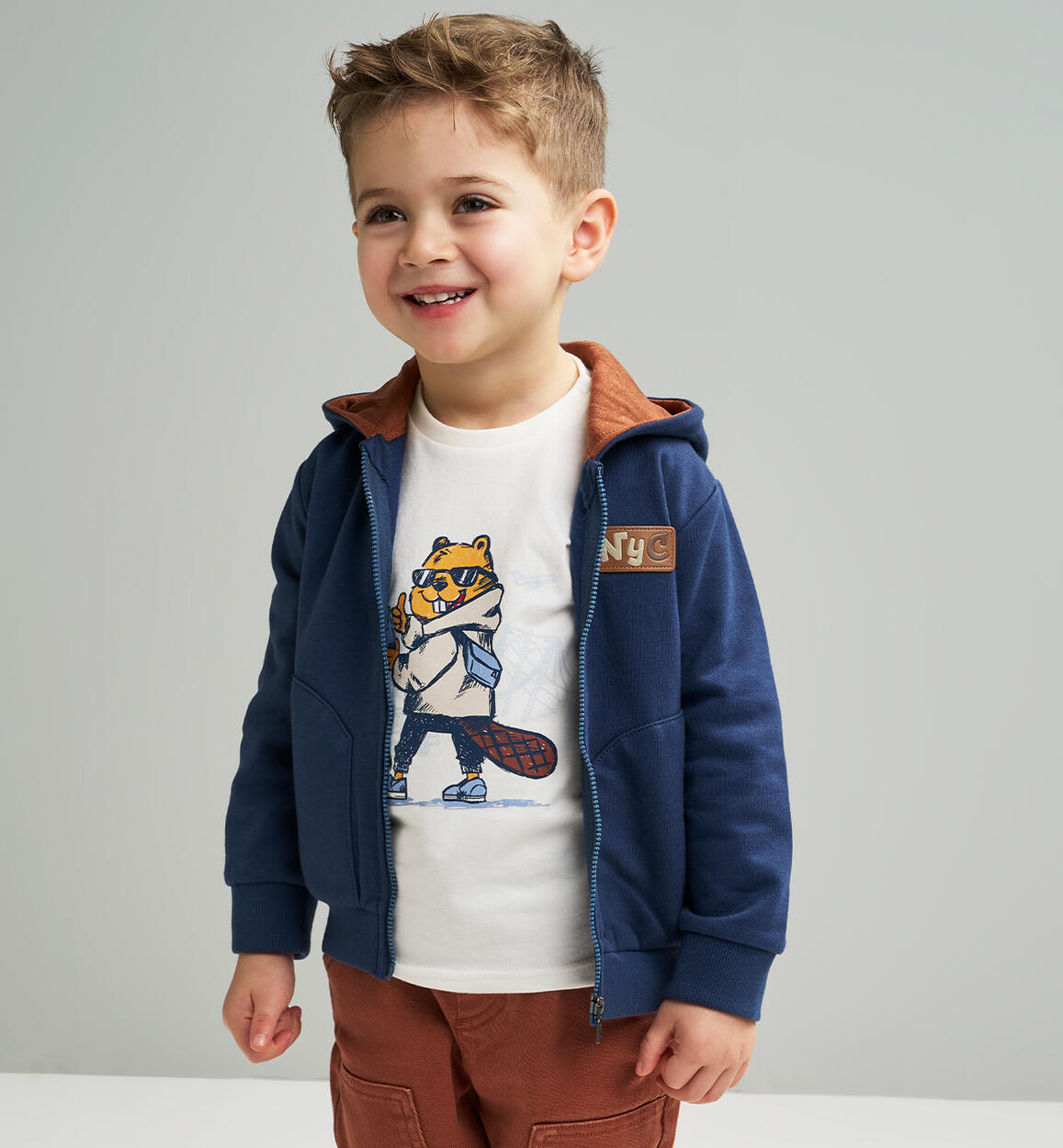 Felpa da bambino Sarabanda BLU Sarabanda