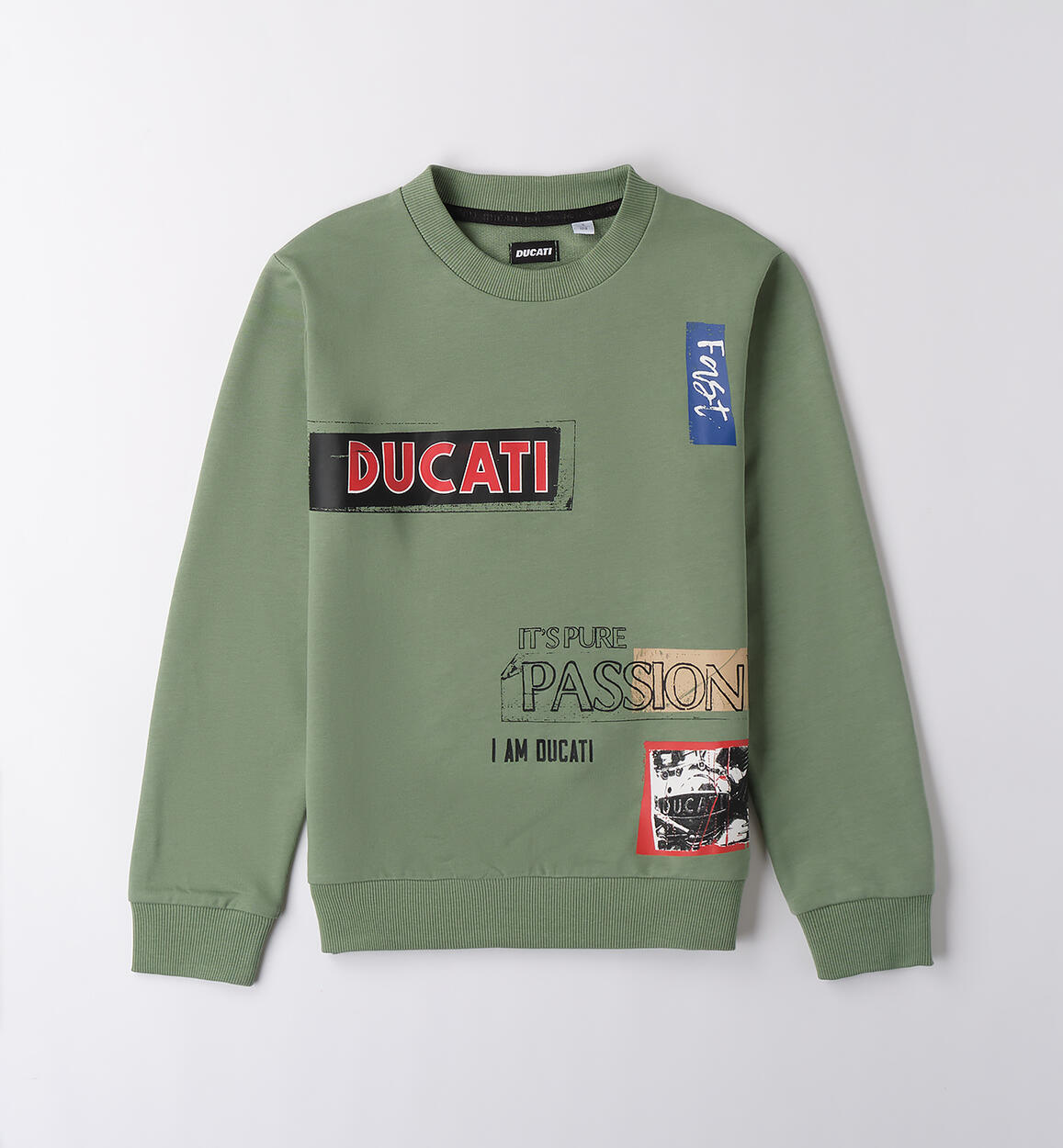 Felpa Ducati per bambino VERDE SALVIA-4921 - 242GB62200