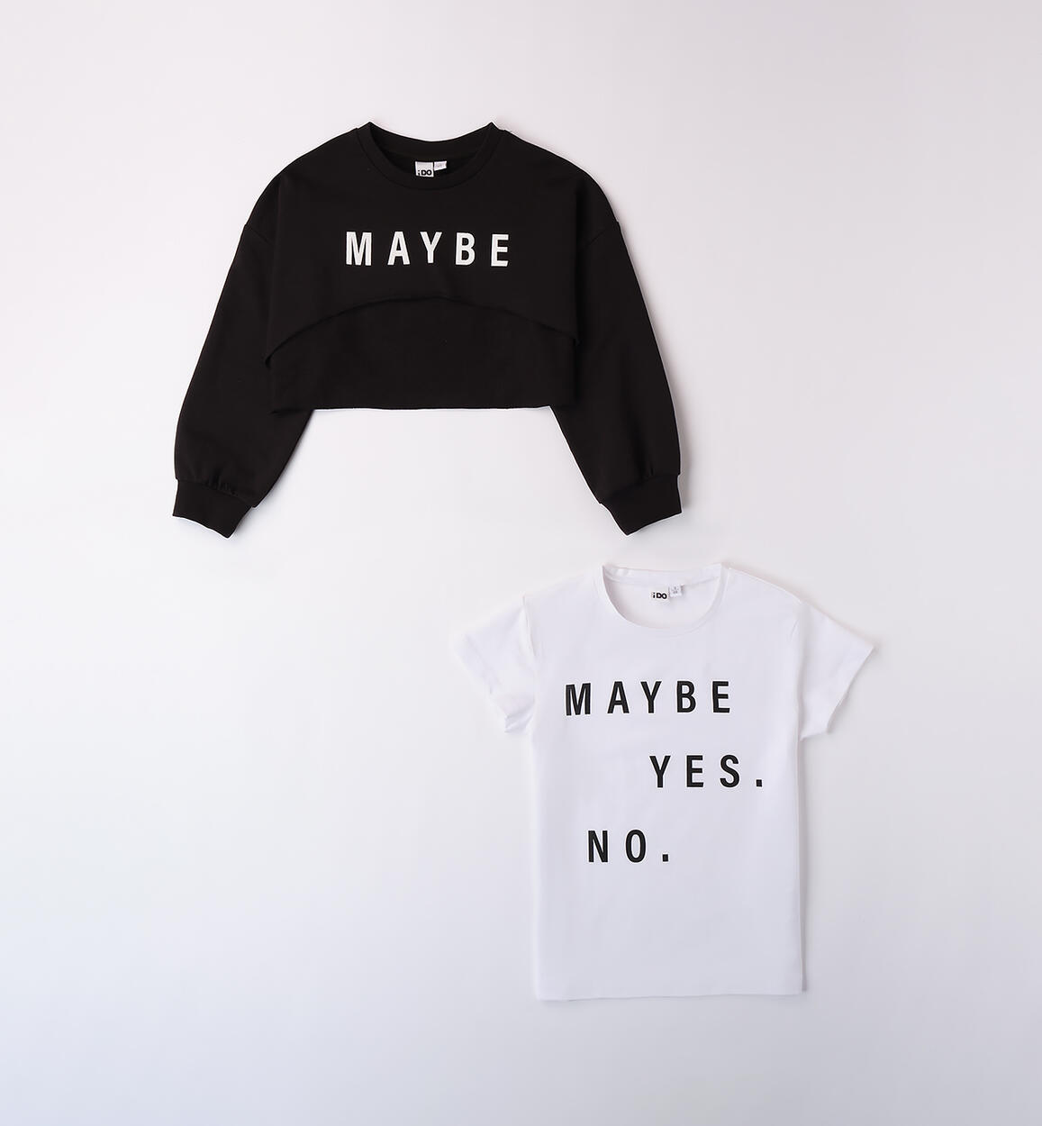 Felpa e T-shirt per ragazza NERO iDO