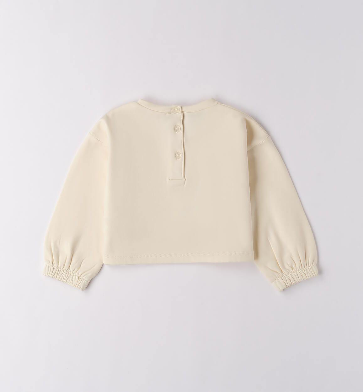 Felpa girocollo bambina CREMA-0921 - 1480F22700