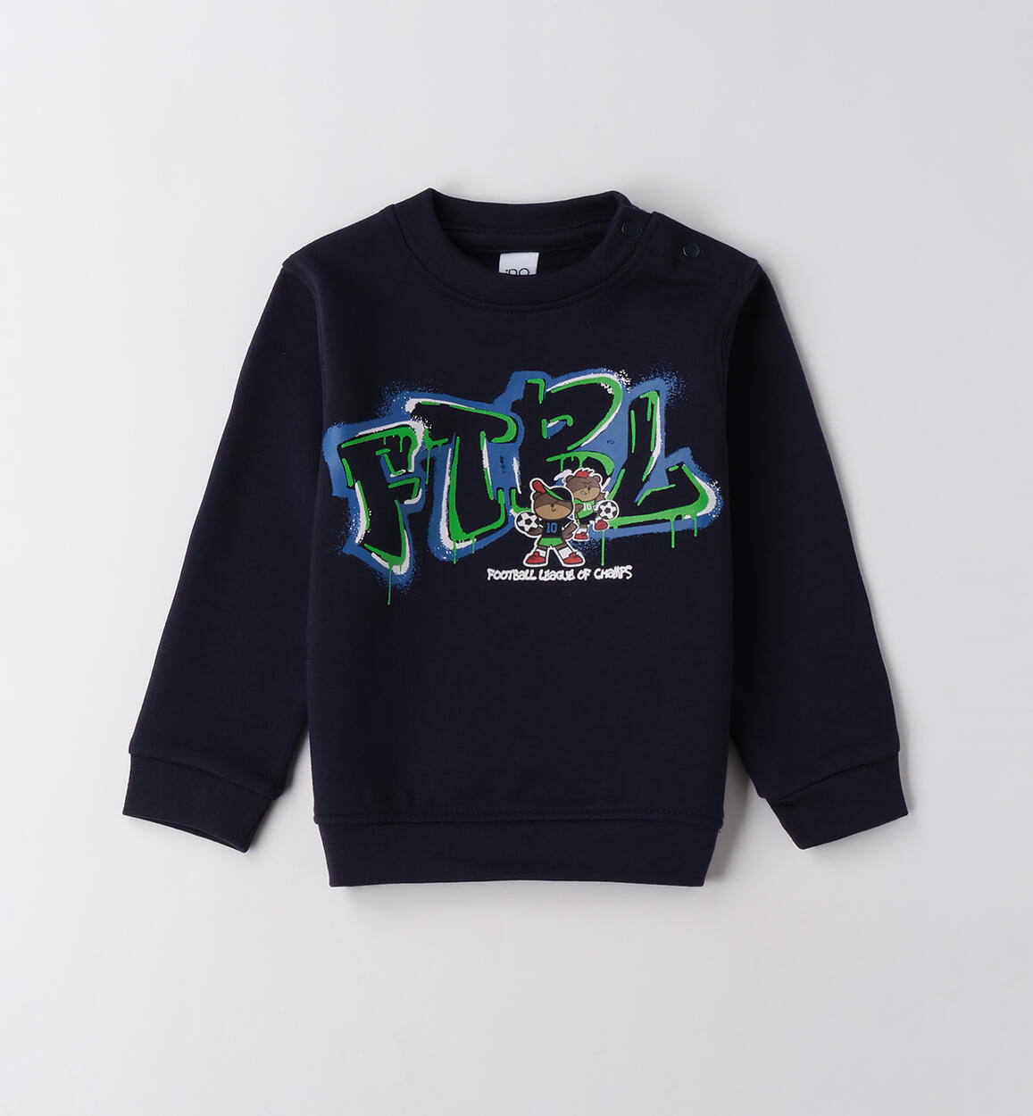 Felpa girocollo per bambino BLU iDO
