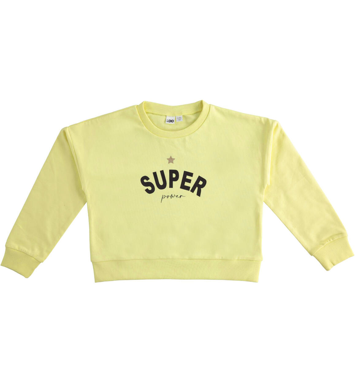Crewneck sweatshirt for girls  from 8 to 16 years by iDO YELLOW iDO