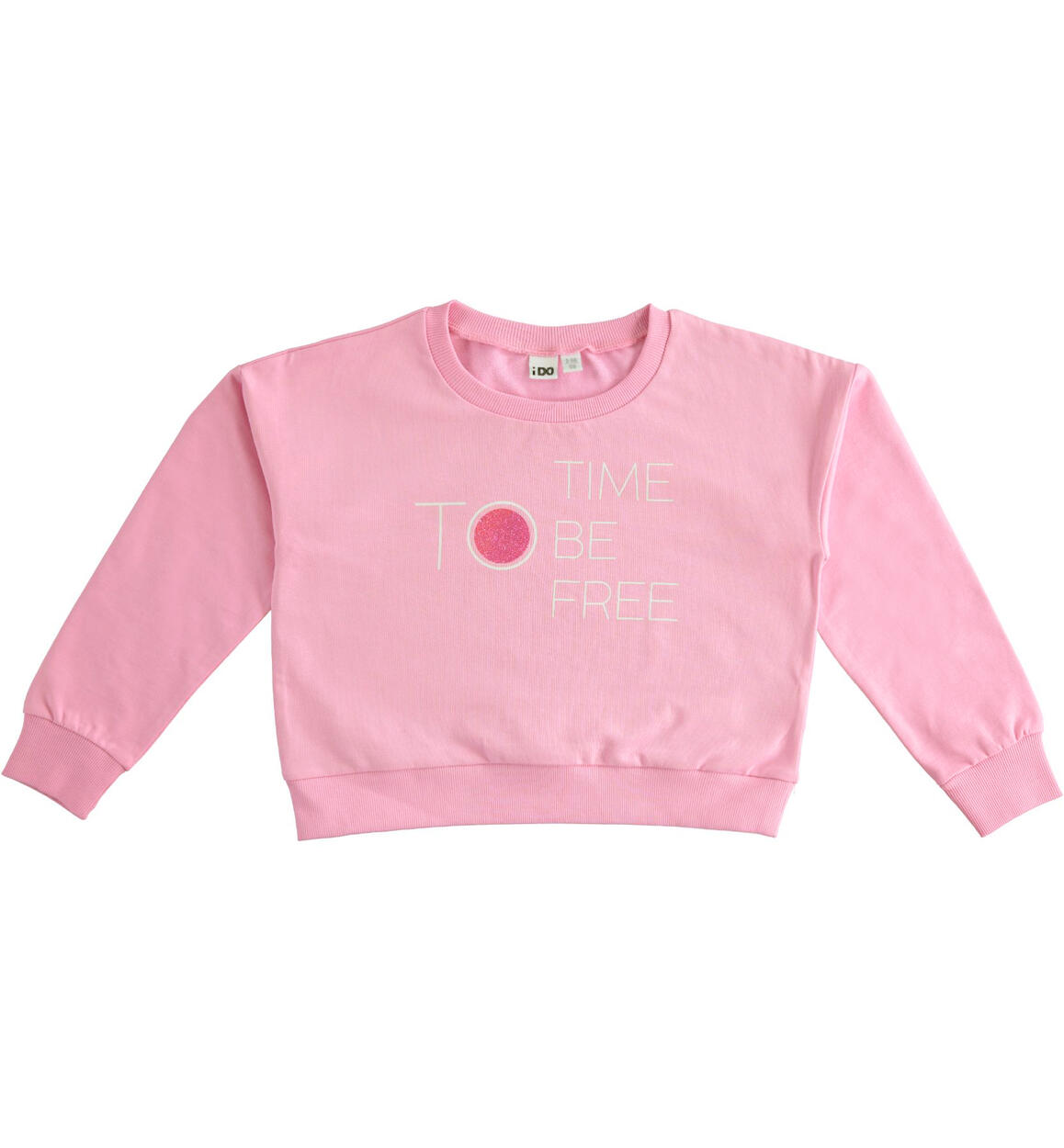 Crewneck sweatshirt for girls  from 8 to 16 years by iDO PINK iDO
