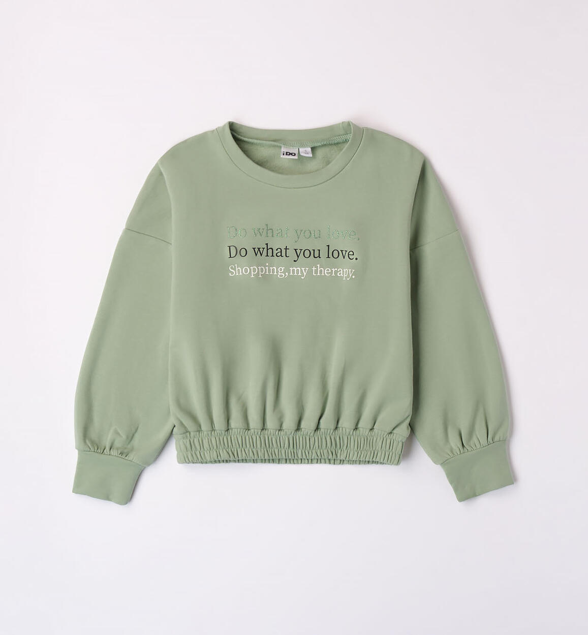 iDO crew neck sweatshirt for girls from 8 to 16 years GREEN iDO