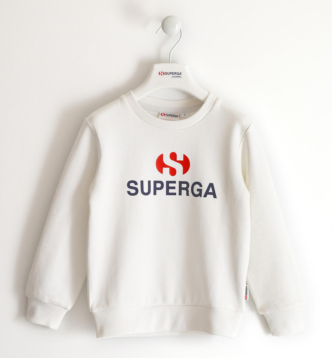 Felpa girocollo Superga BIANCO SUPERGA