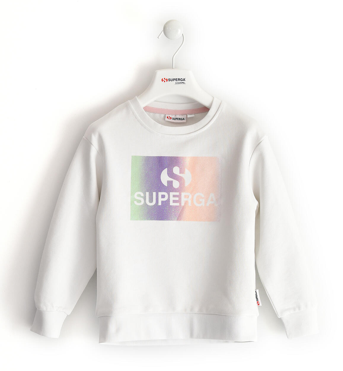 Felpa girocollo Superga BIANCO SUPERGA ICON