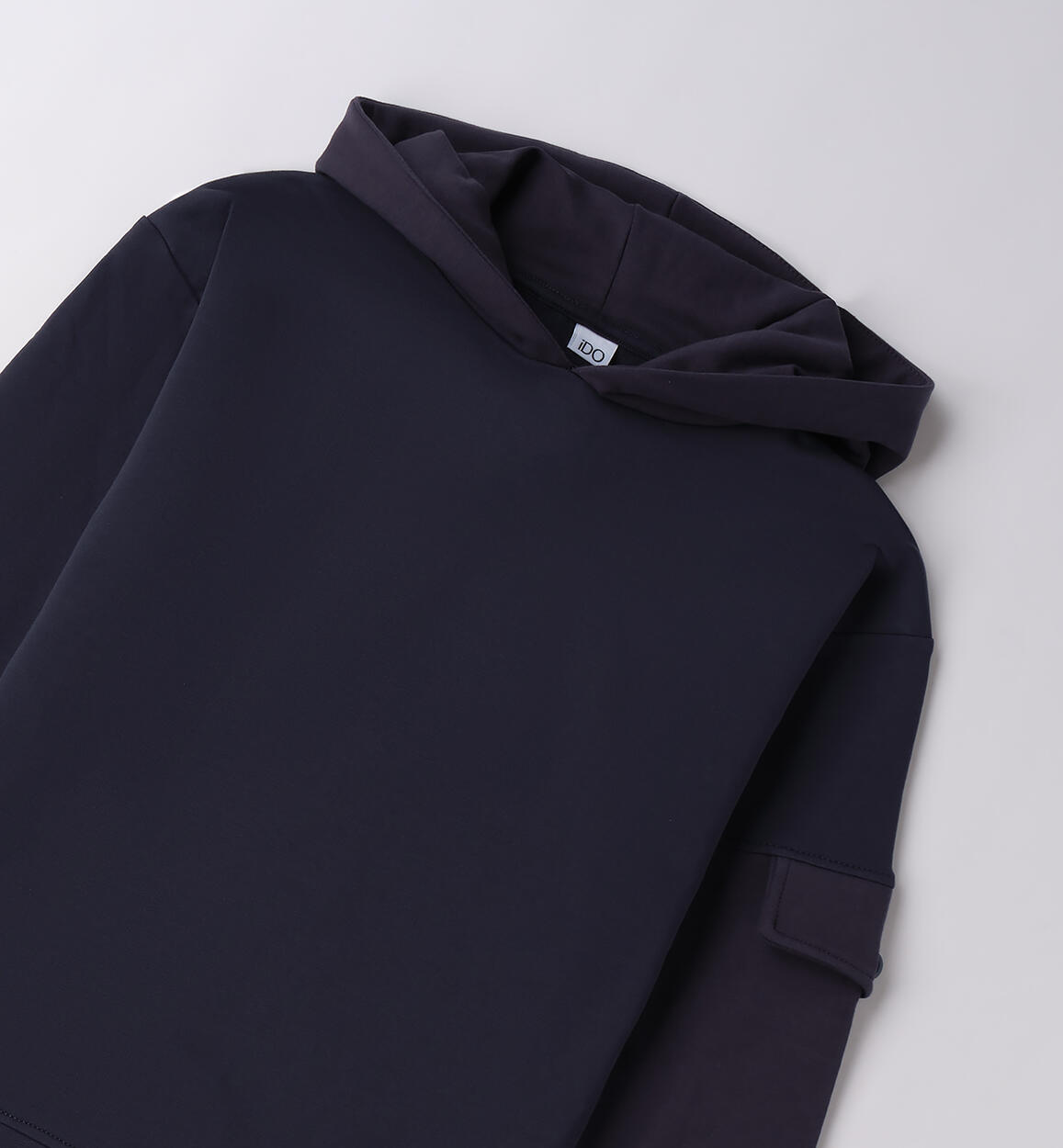 Felpa iDO con cappuccio BLU SCURO-3849 - 2424F42200
