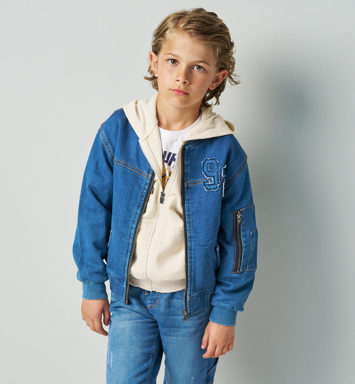 Felpa iDO ragazzo BEIGE iDO