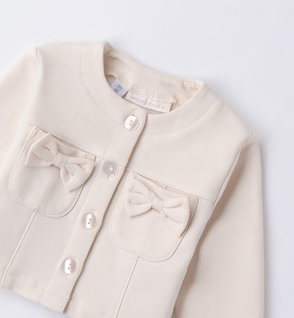 Felpa neonata Minibanda LIGHT BEIGE-0227 - 0483B70200