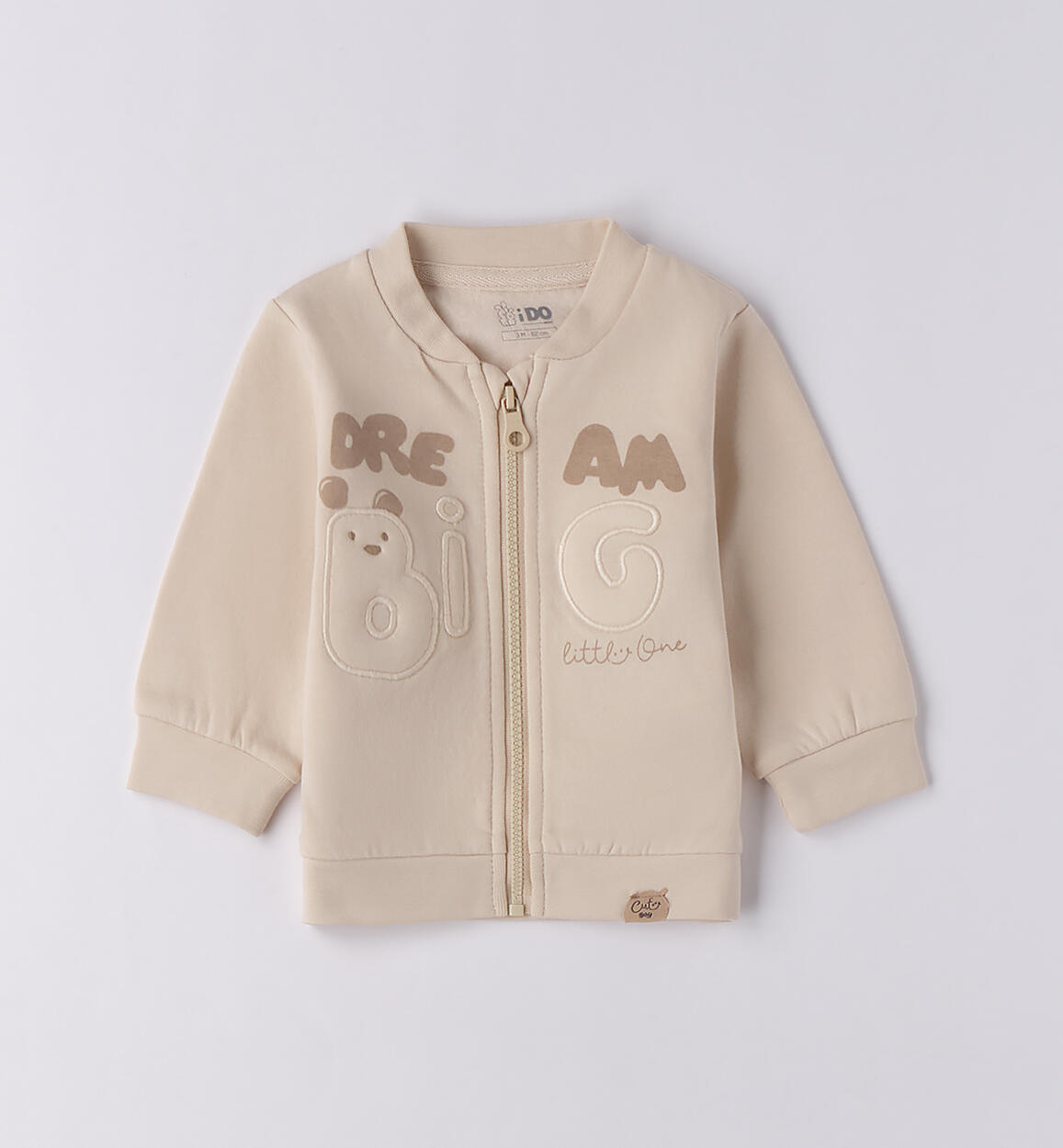 Felpa neonato iDOMini BEIGE iDO