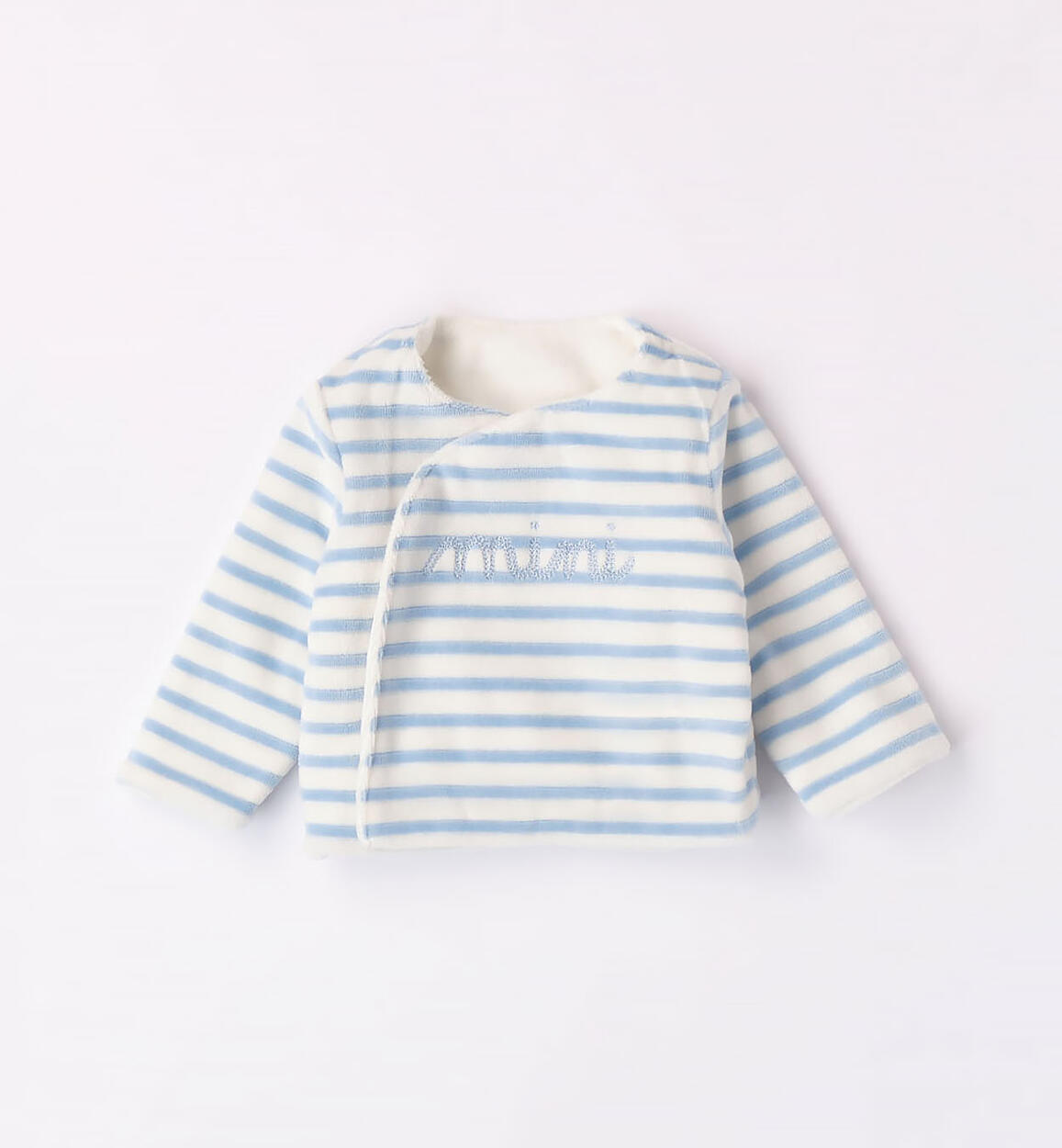 Felpa neonato reversibile AZZURRO Minibanda