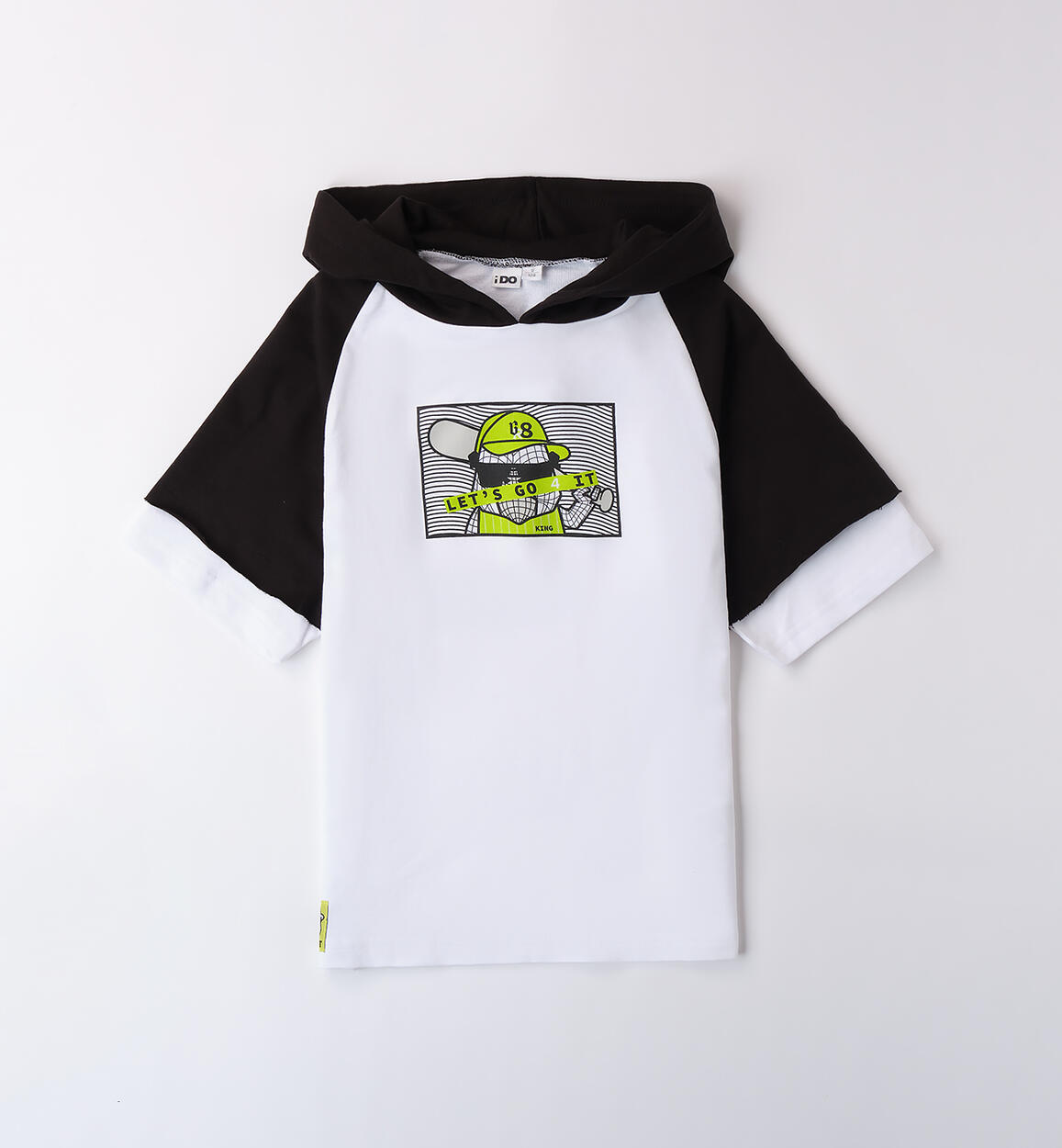 Felpa over per ragazzo BIANCO-0113 - 2434B61100