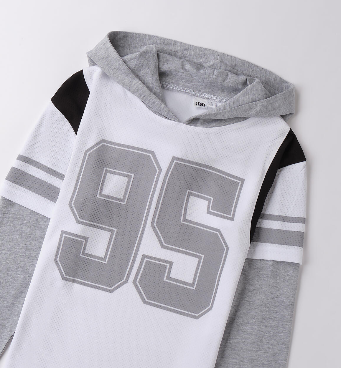 Felpa over ragazzo BIANCO-0113 - 2424B60400